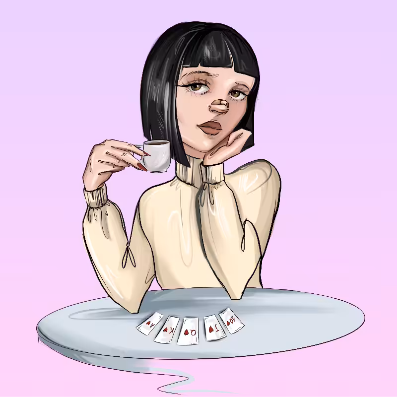 Girl at the table #39