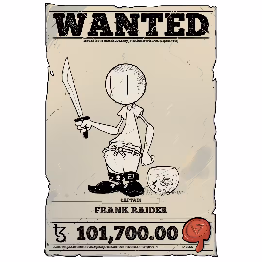 FRANK RAIDER | TEZOS PIRATE 51/666