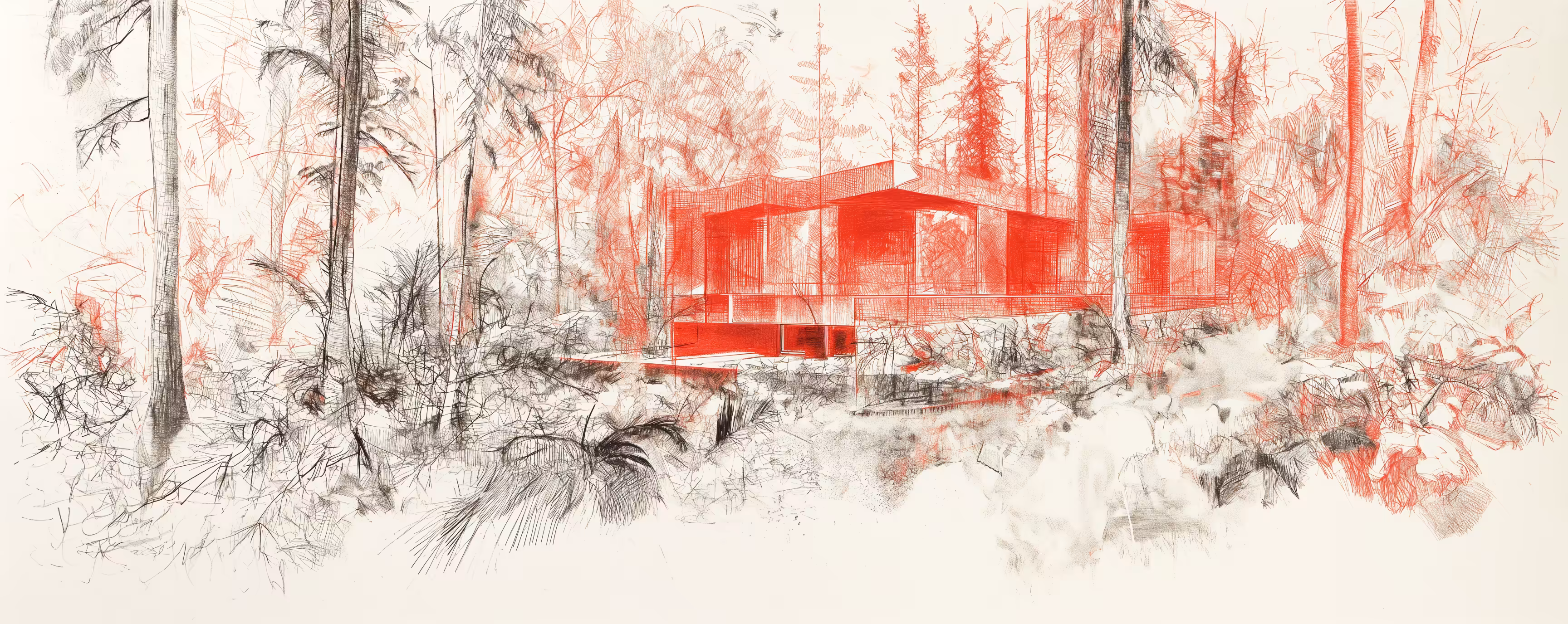 Imaginary Architecture: Architectural Sketch 38