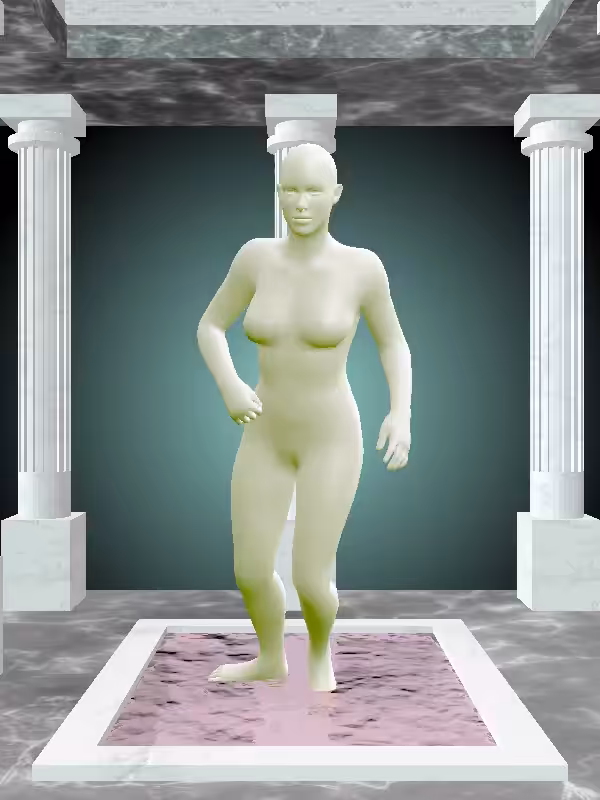 HeavenComputer: The Injured Matte Green Woman #2945