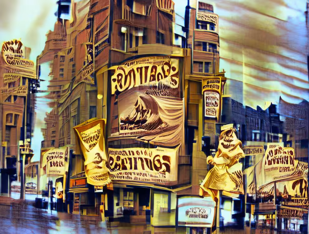 times square nyc ai roaring 40s sepia