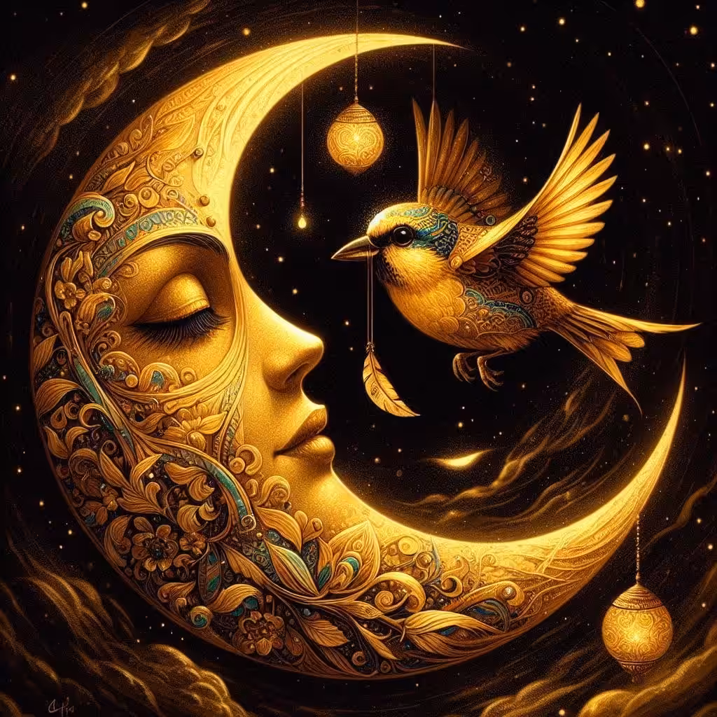 The Sparrow and the Moon