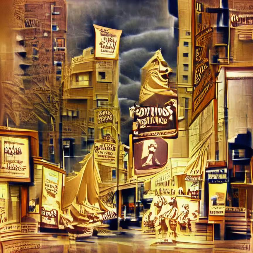 times square nyc ai roaring 40s sepia