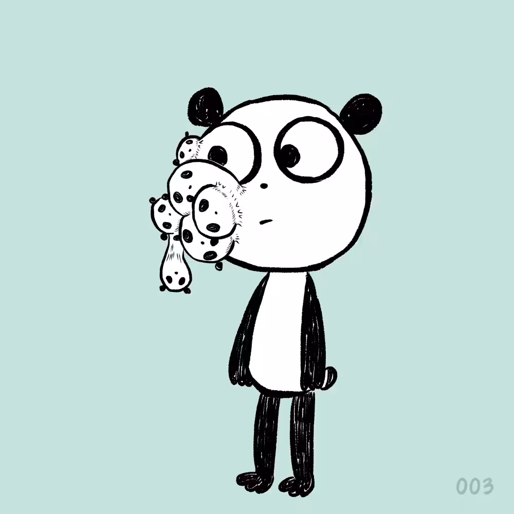 Infected panda no.003