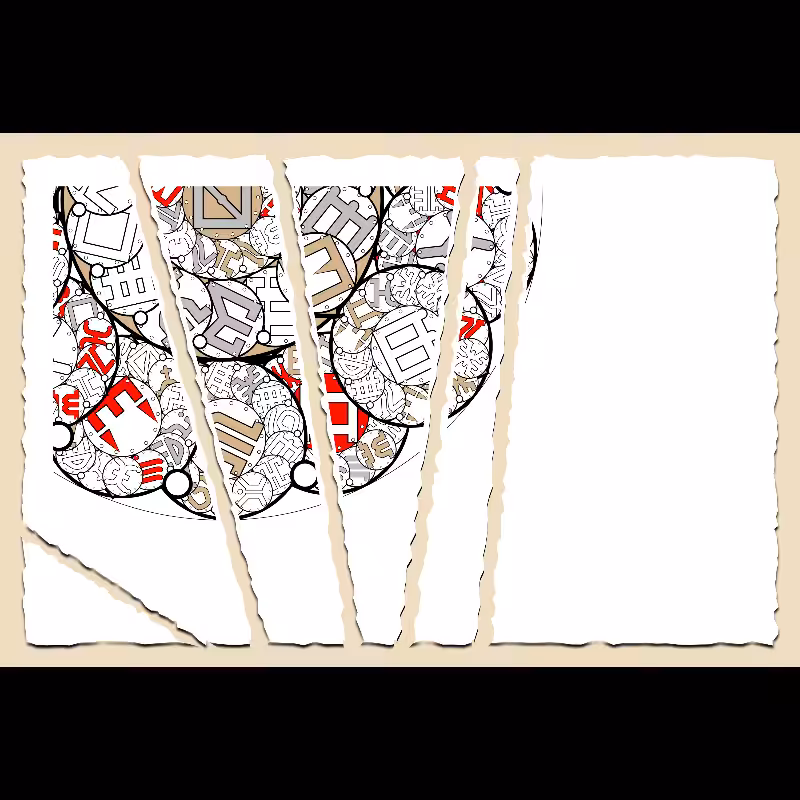 Fractals and fractures -"Alphabetic Signs" #21