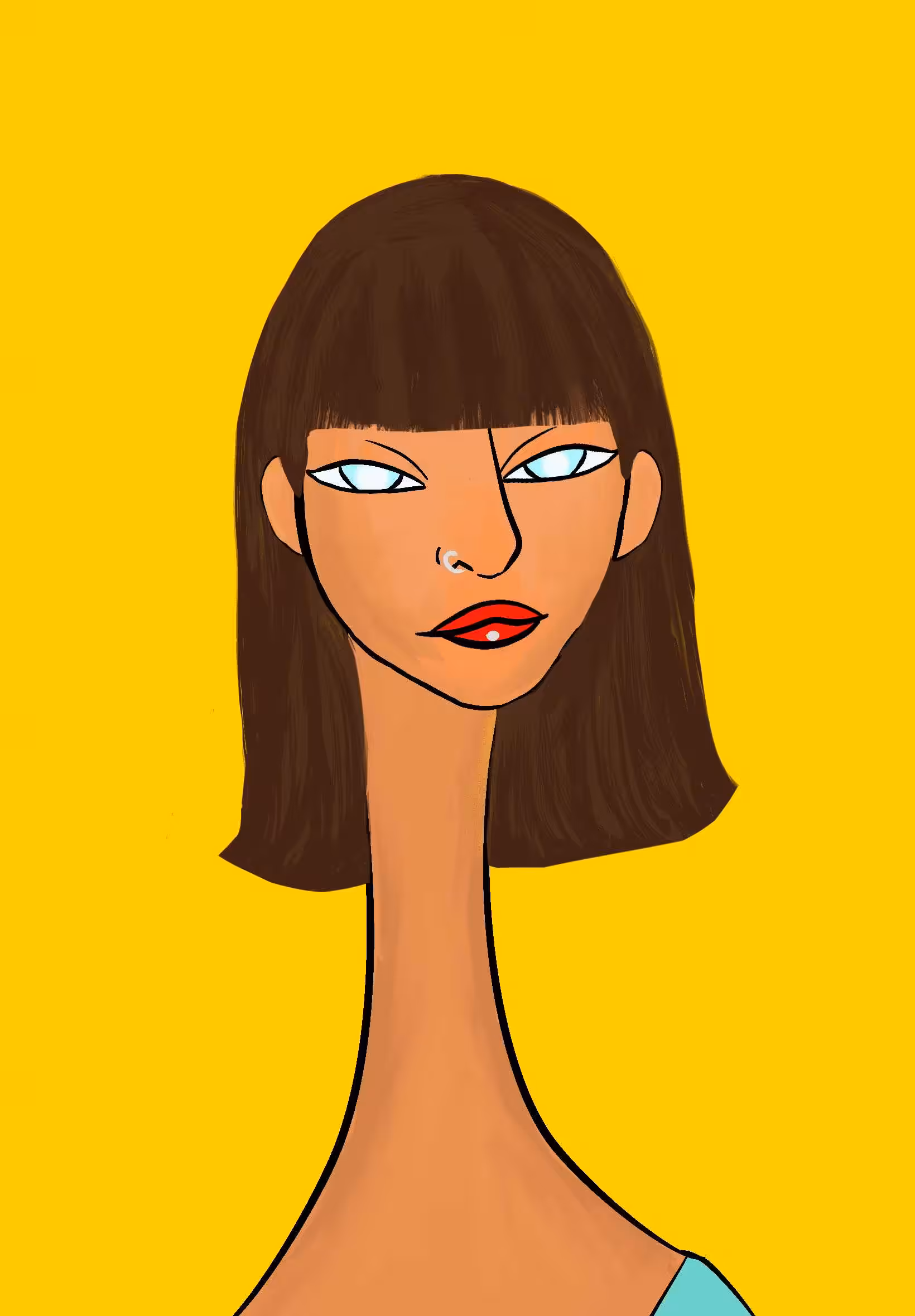 Long Neckie Ladies: Long Neckie Lady #2728