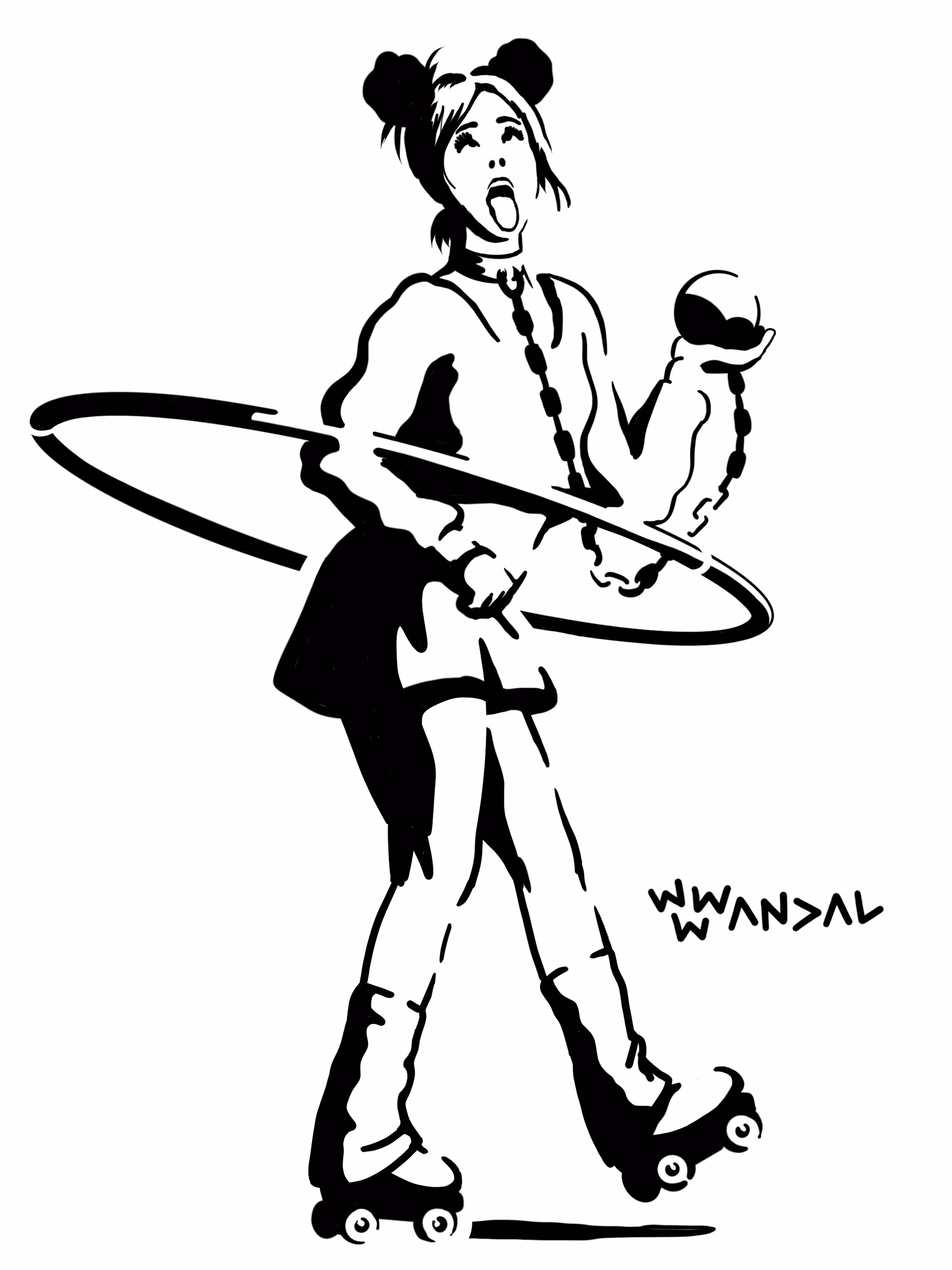 C001 _ Hula Skater Girl