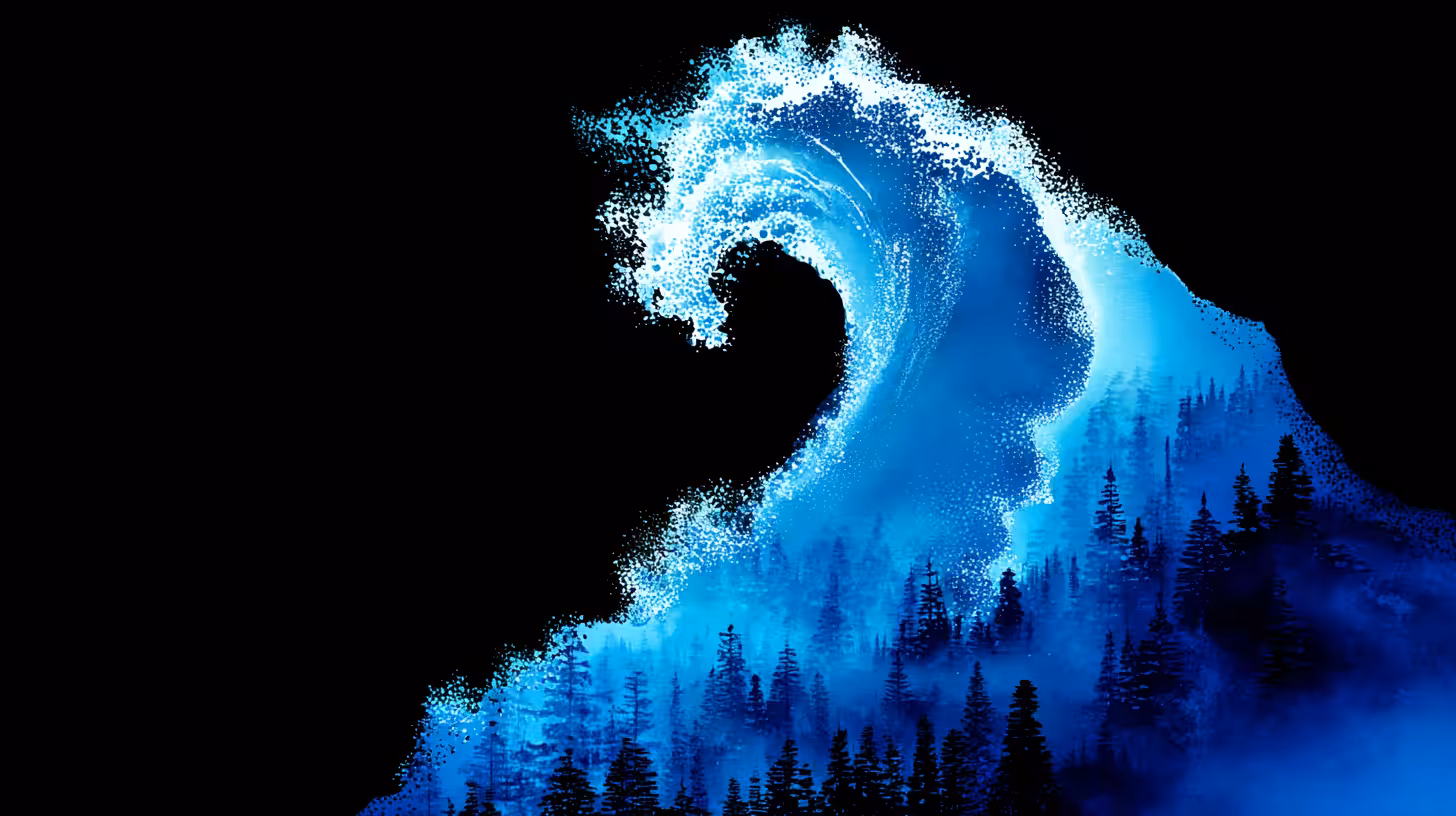 Fractured Tides: Echoes of the Deep Forest 