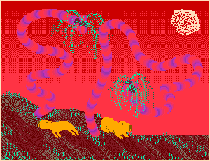Open Editions: Capybaras Under Two Palm Trees