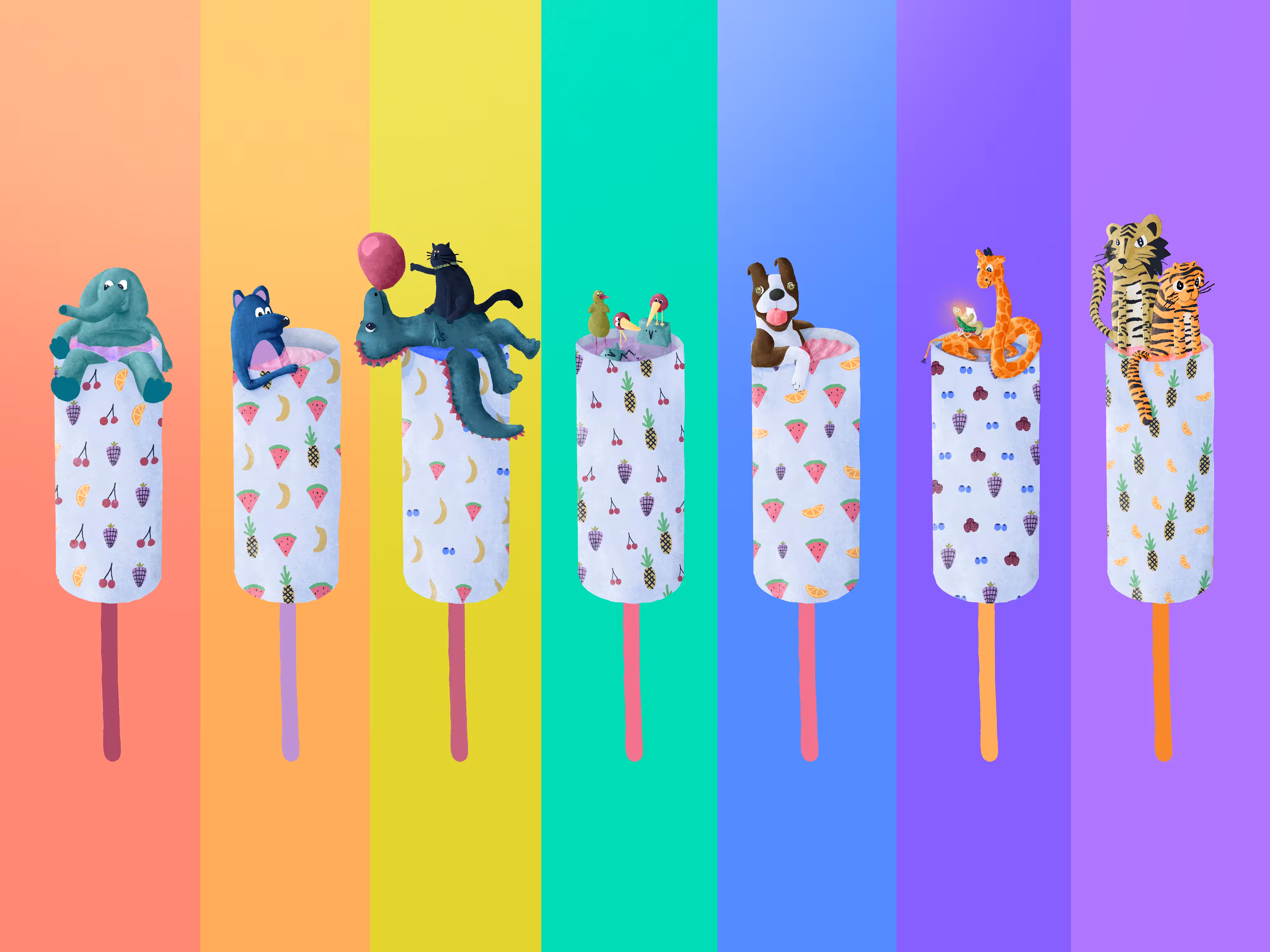 push pop pride rainbow