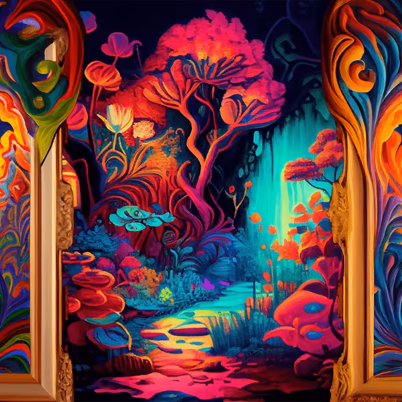 AI Psychedelic Garden #3