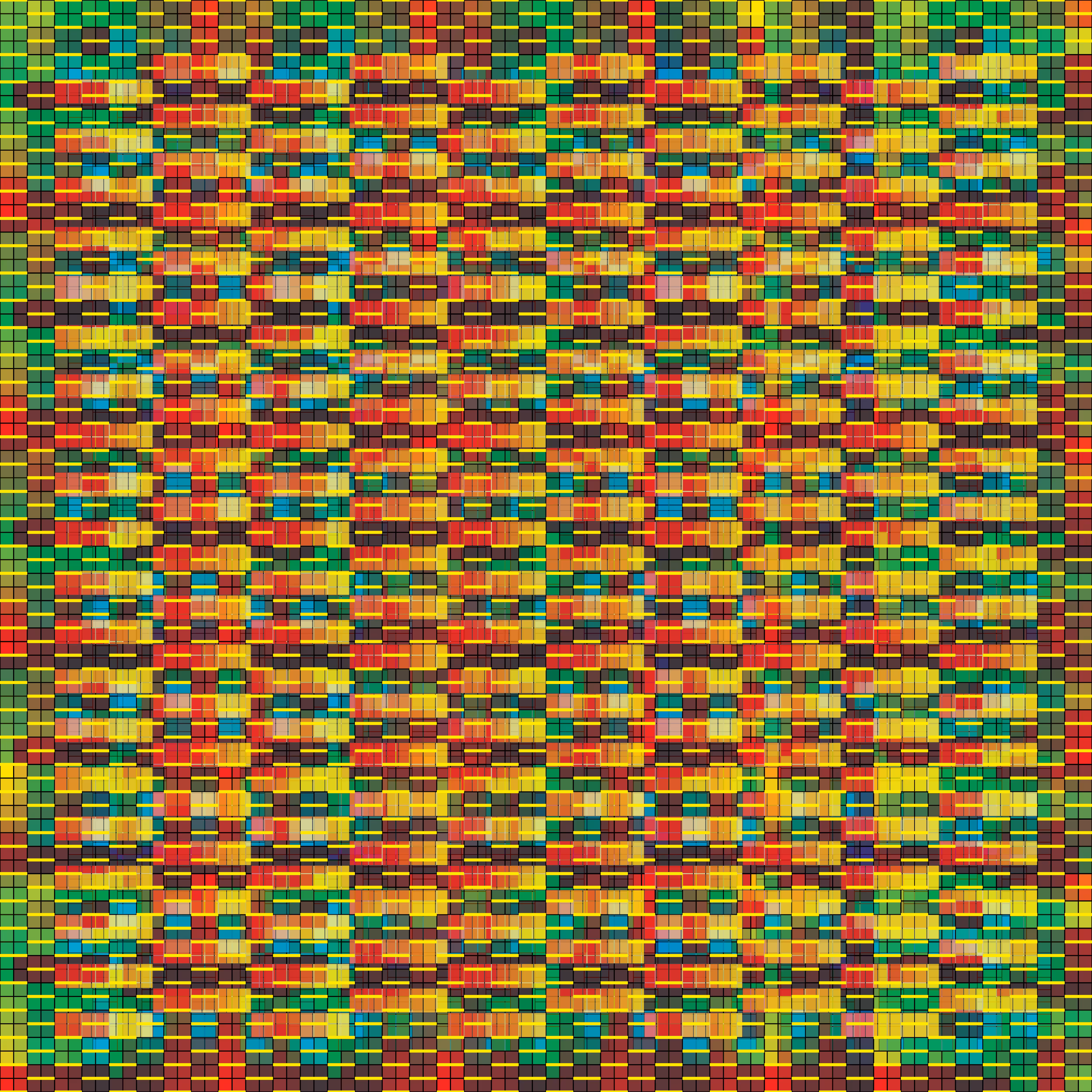 Block-Tile Grid: Checkers Fanning #3QA