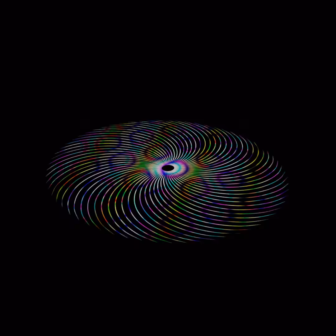 Psychedelic Feather Fan