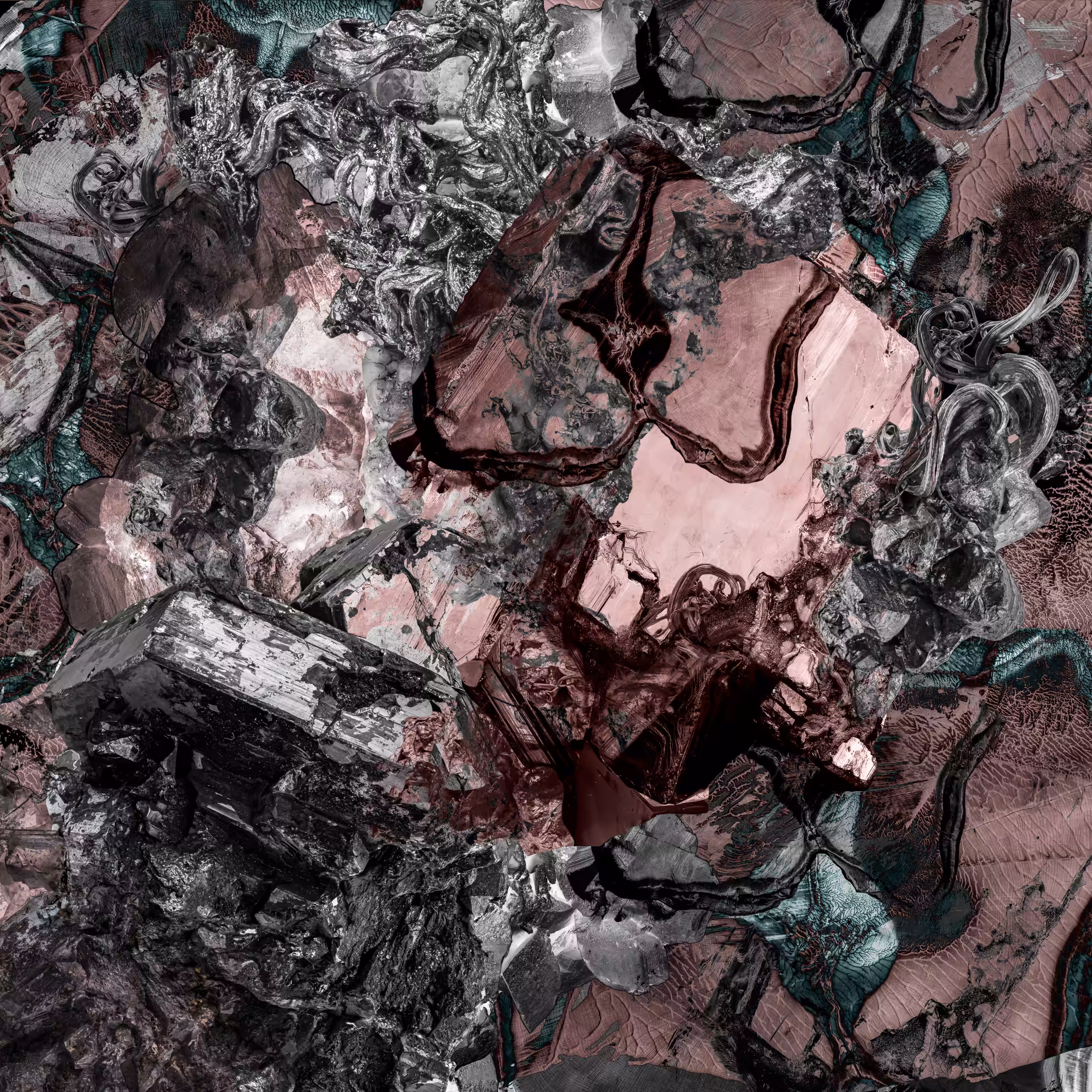 Hematite Silver Calcite Pyrite