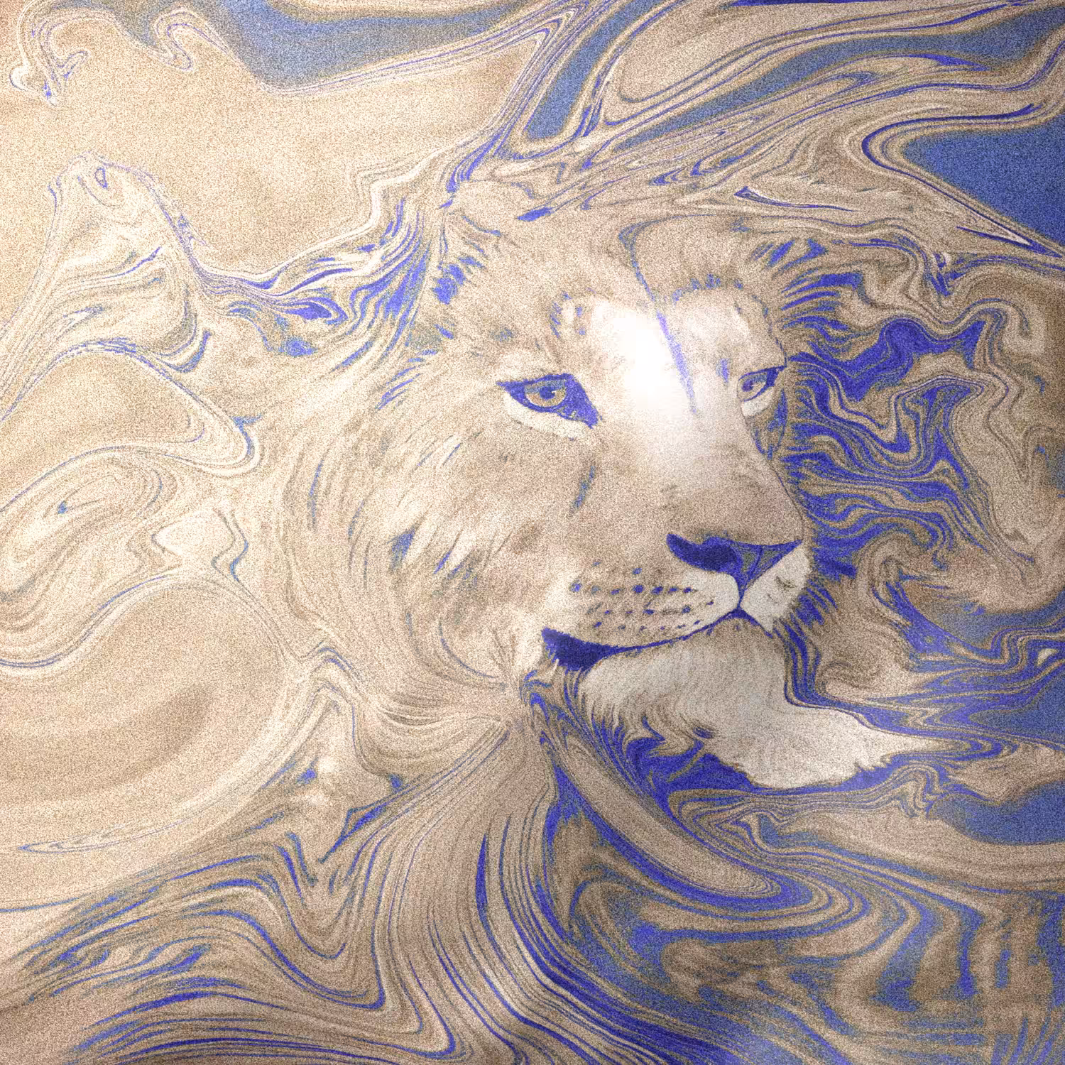 Miscellaneous Art: Lion in Sand