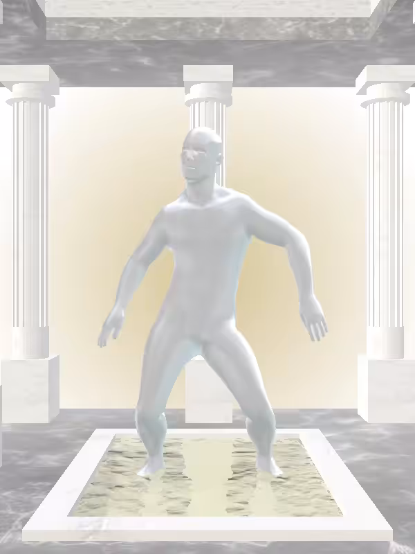 HeavenComputer: The Dancing Chronos Chrome Man #3129