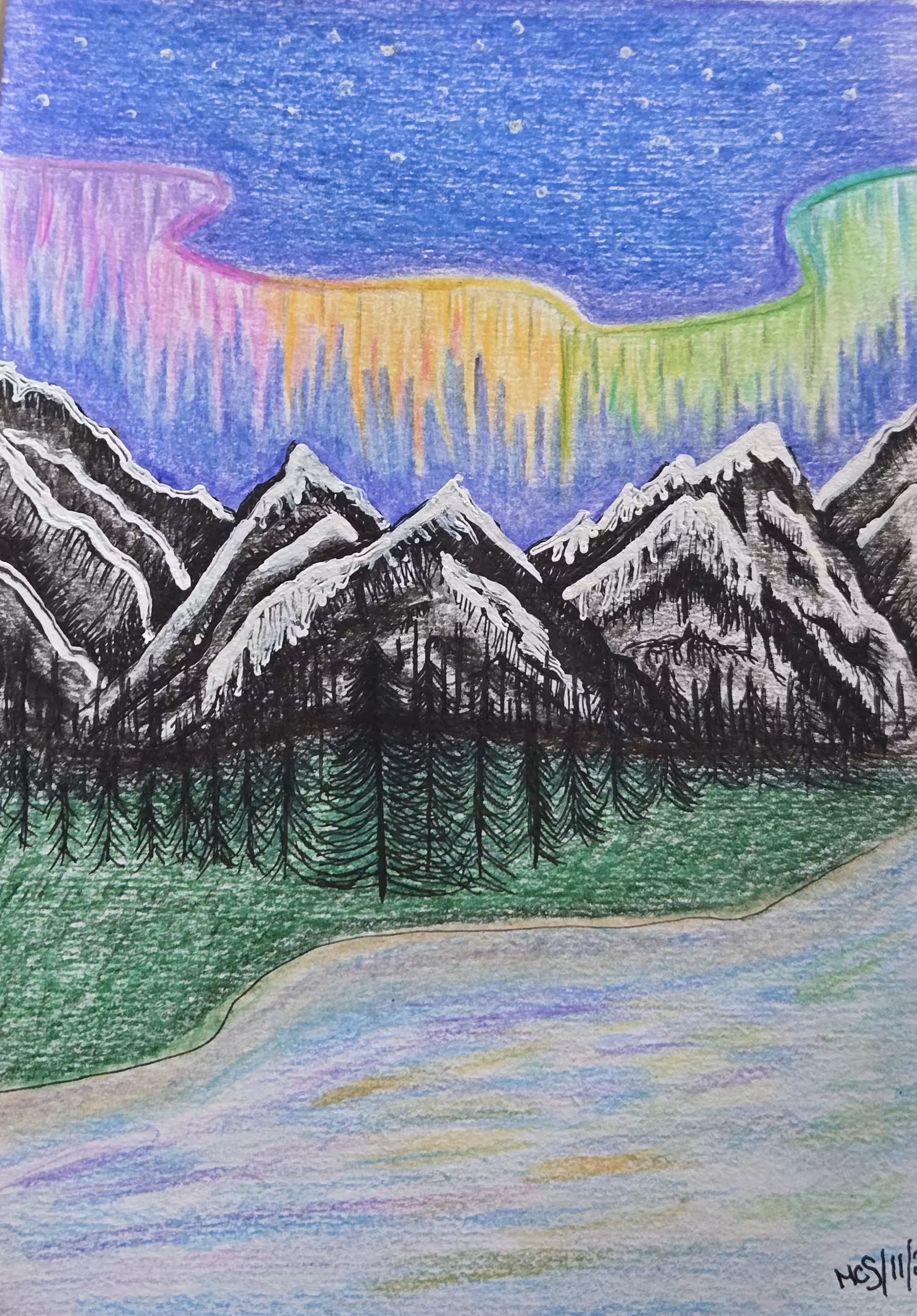Mountainous Aurora 
