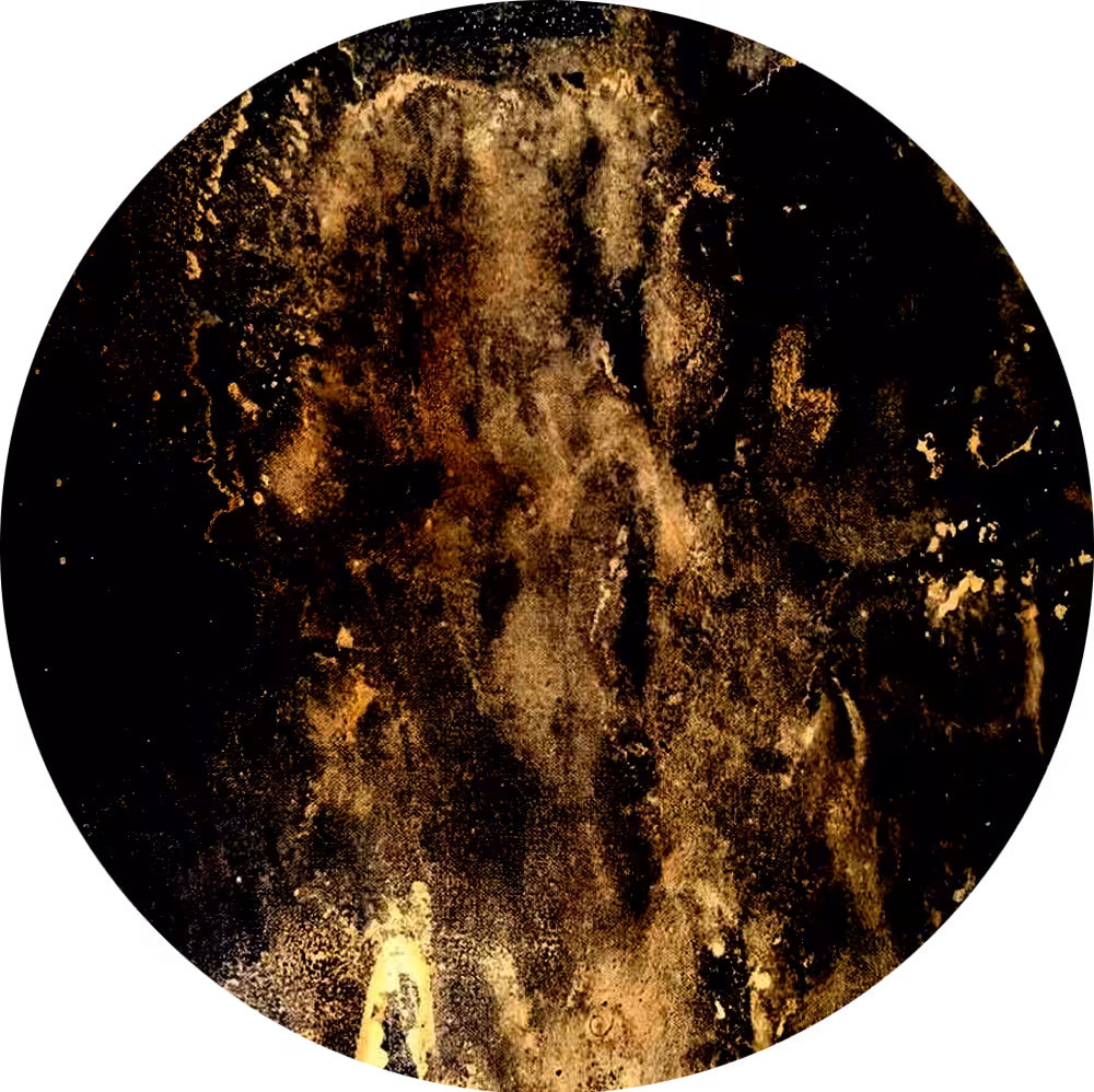 Golden Dark Waterfall