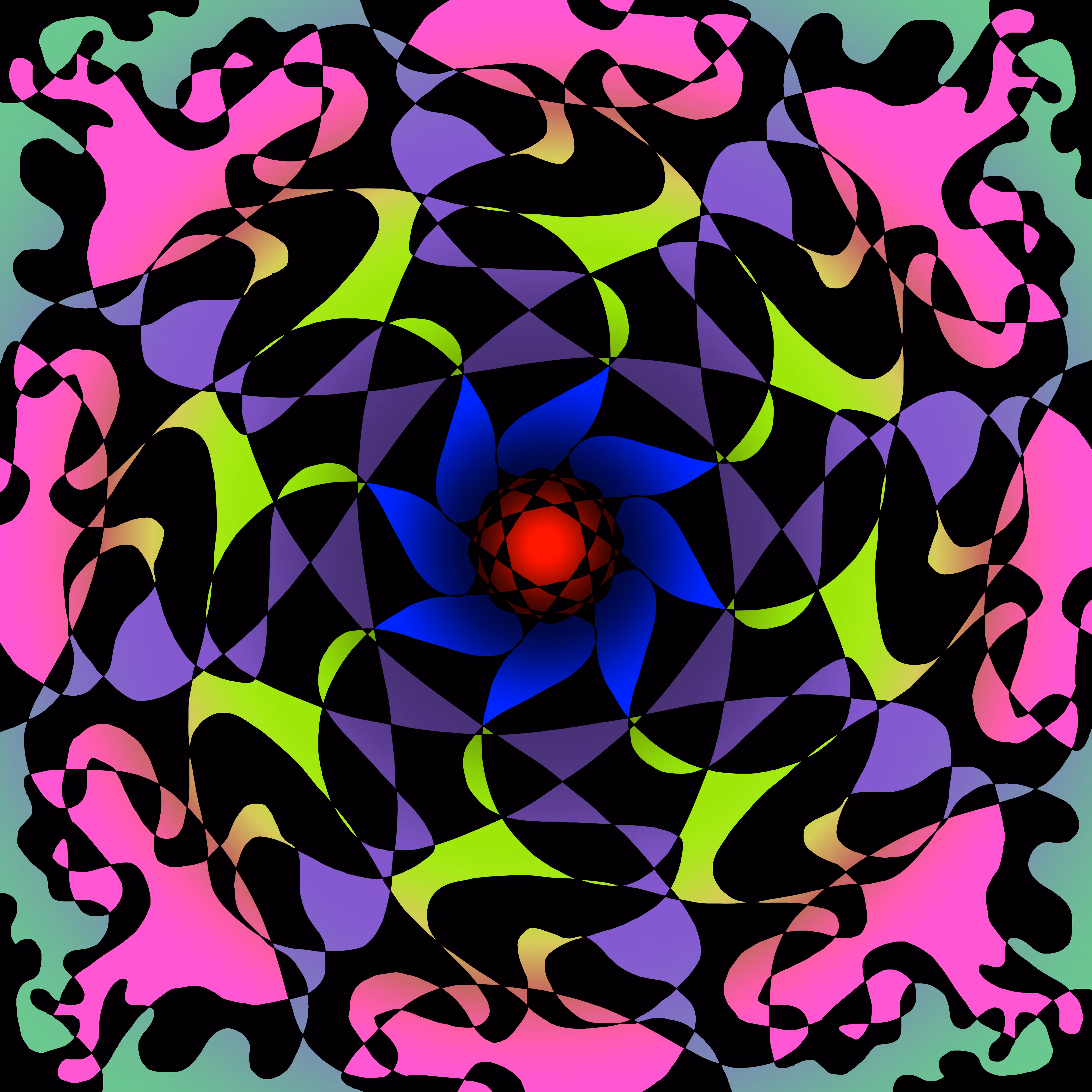 Unreal Counterchange Symmetry