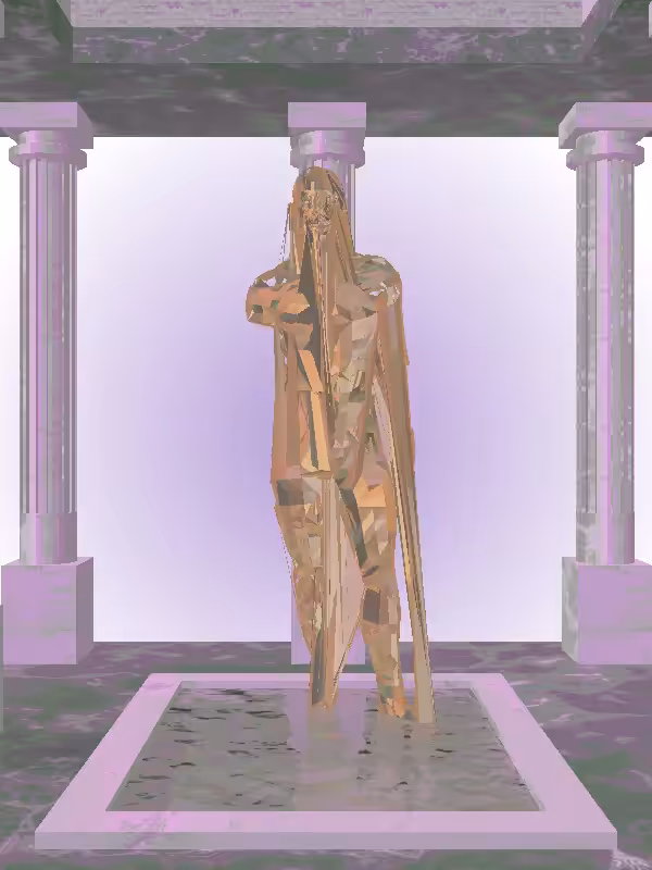 HeavenComputer: The Fragmented Loser Green-Golden Goblet Man #2997