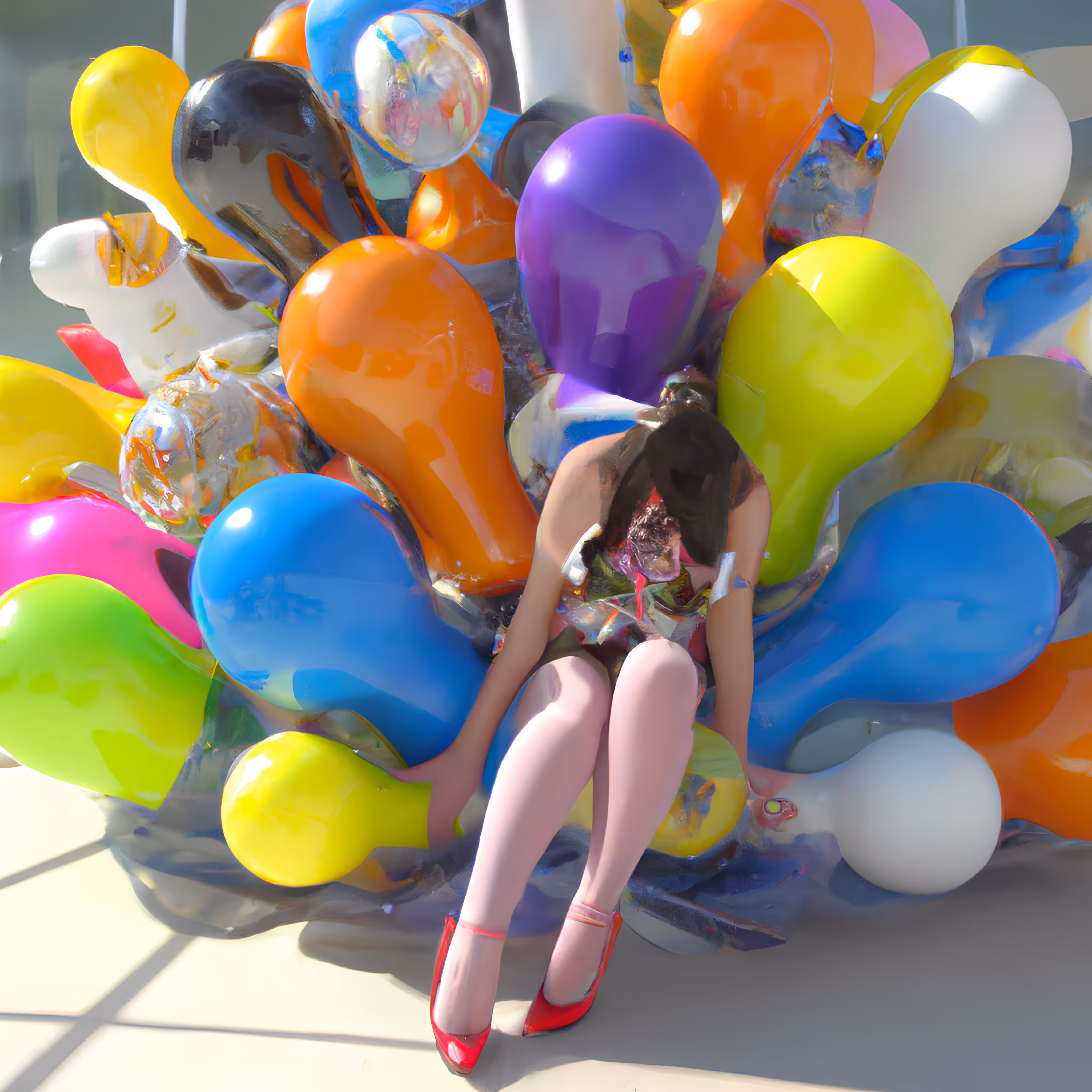 Hostage of balloons