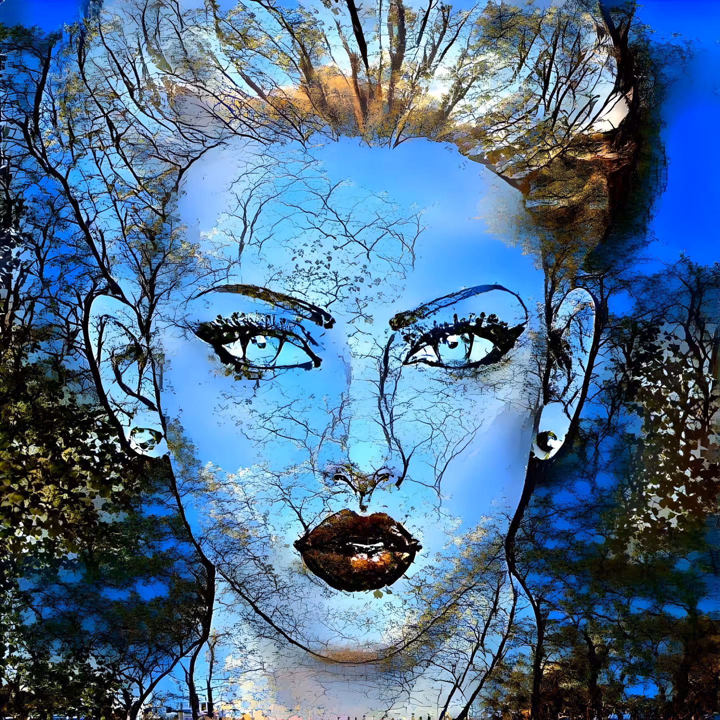 Raining Pixels Generated Portraits