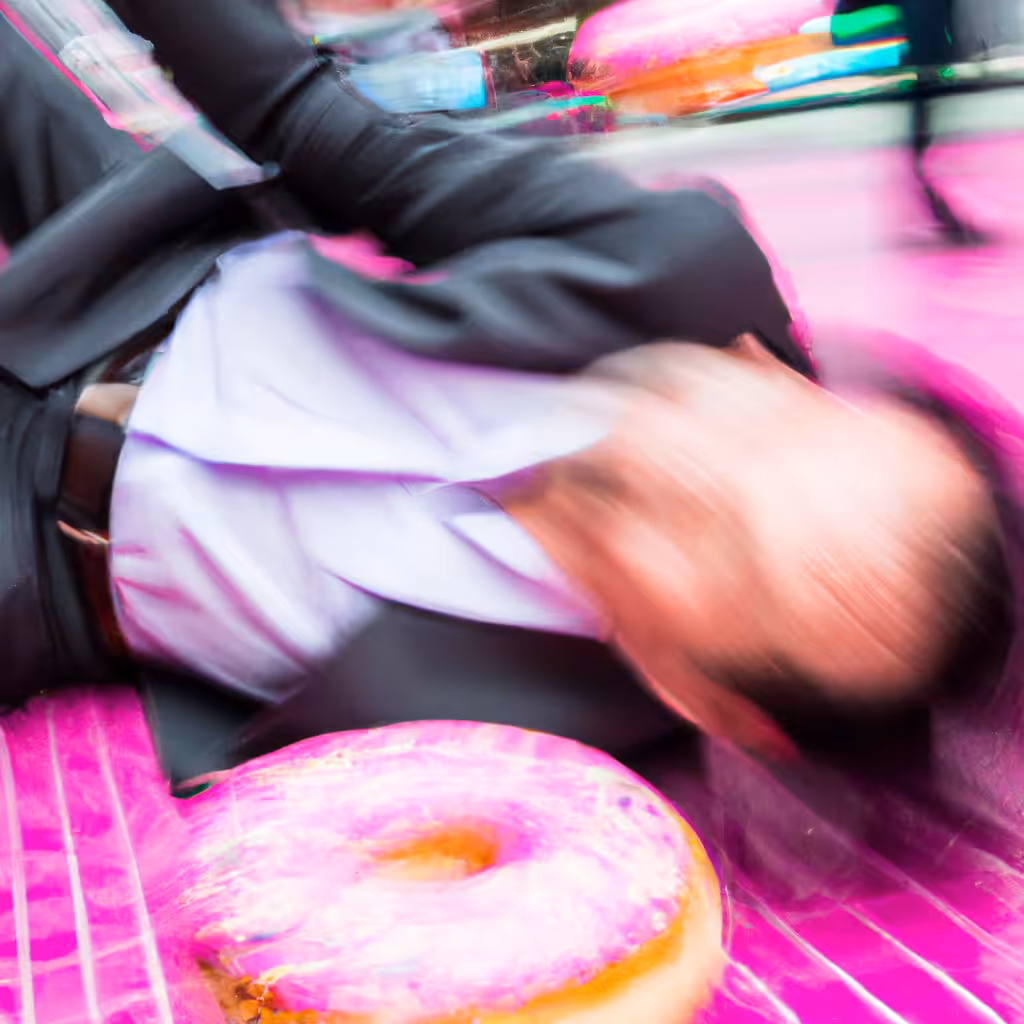 Falling salary man #1