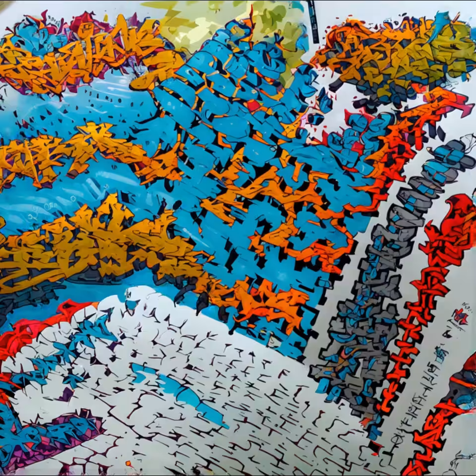 Generative 3D Graffiti Spasm 01