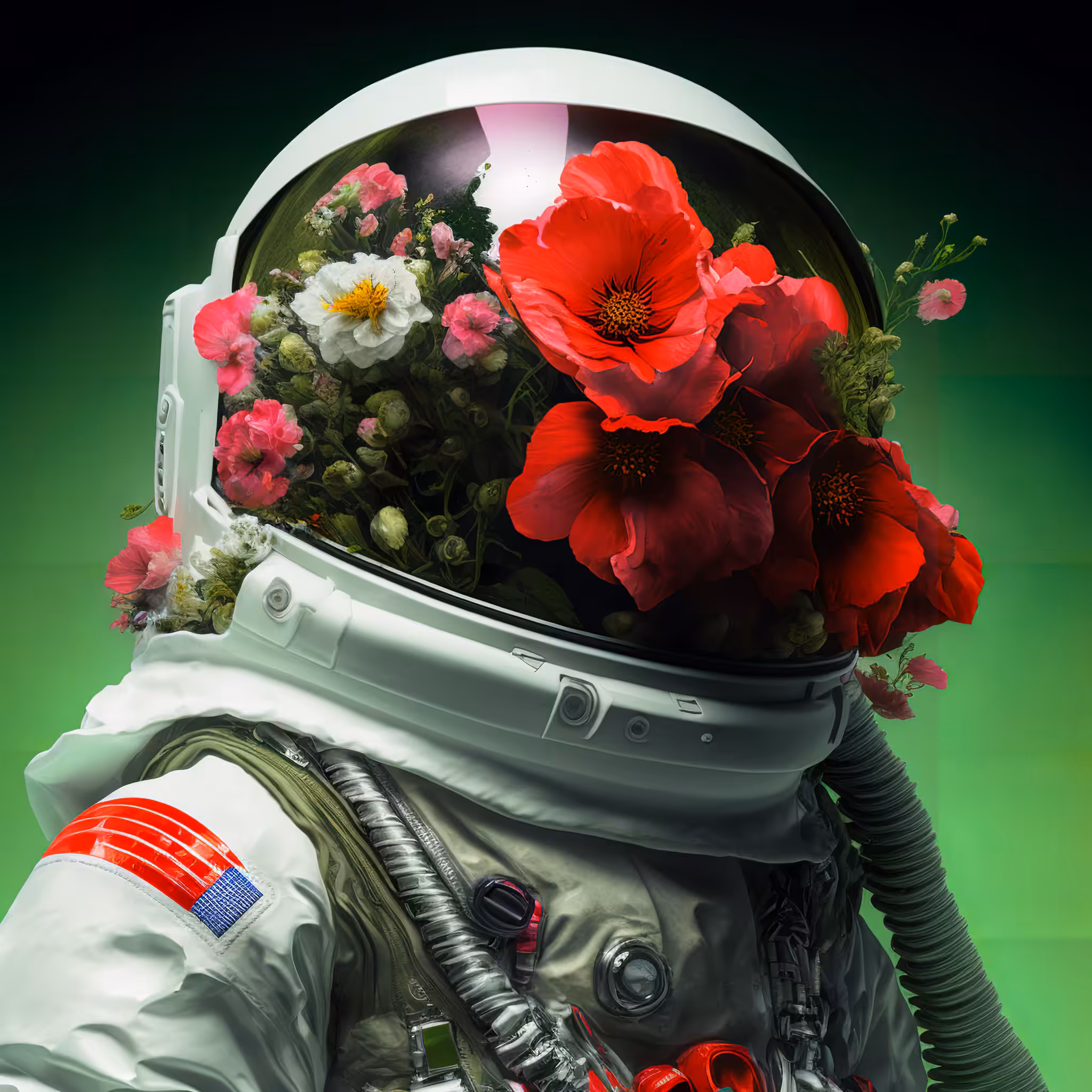 Poppies and Cosmos