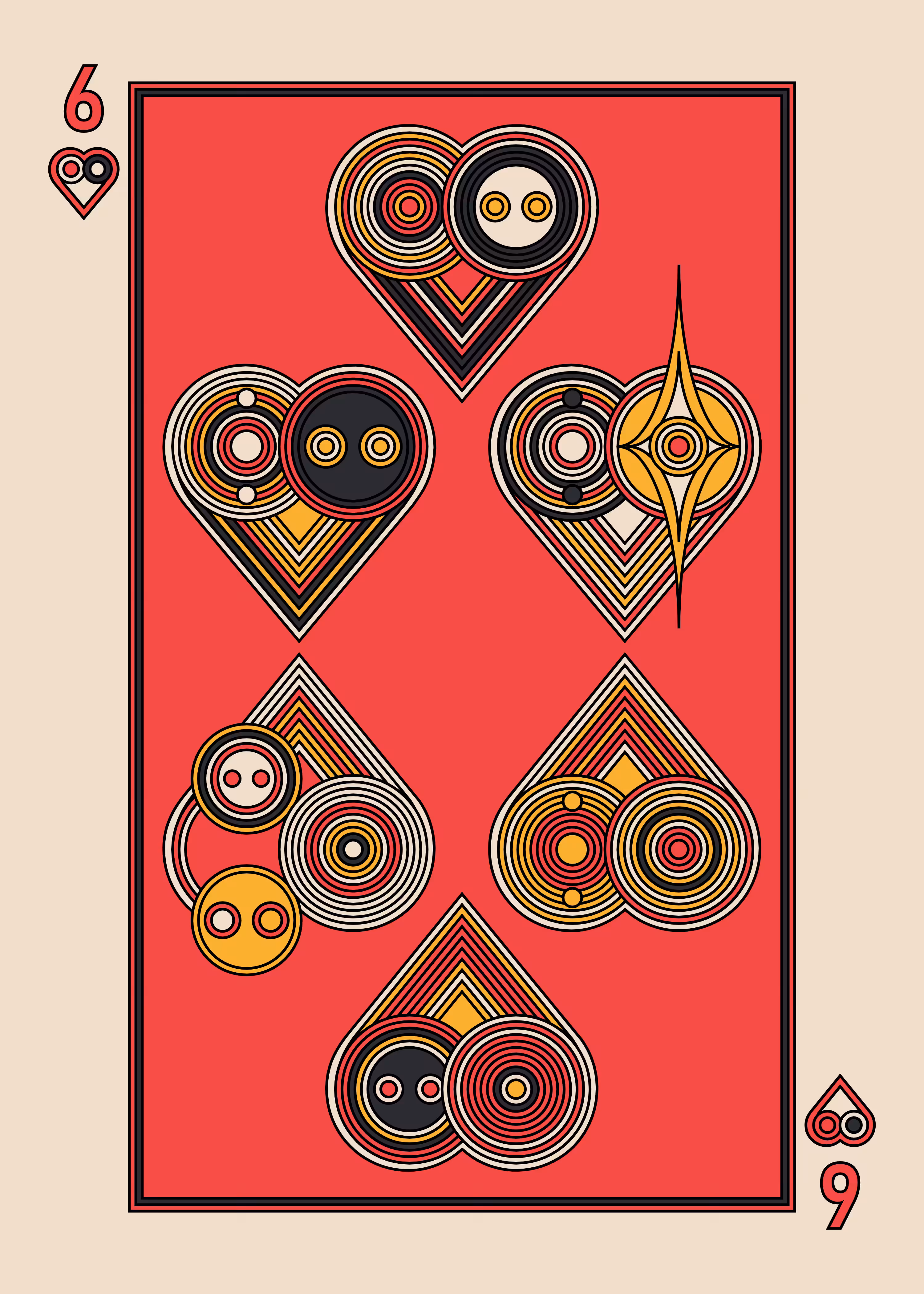 Six of Hearts dark