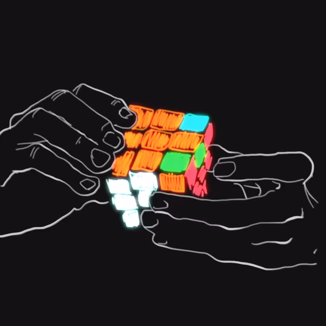 Hypnotic Rubik's cube
