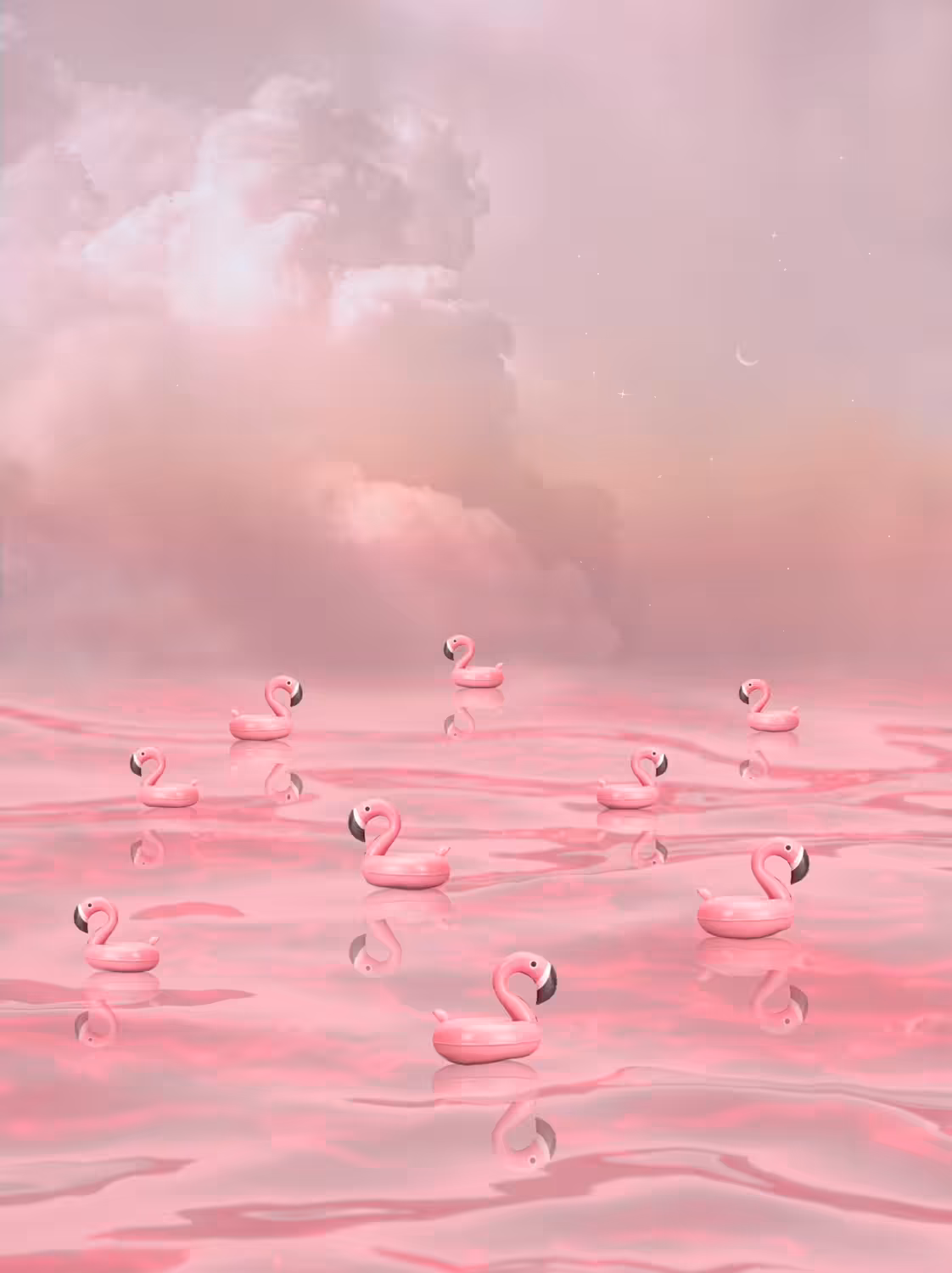 Flamingo beach party