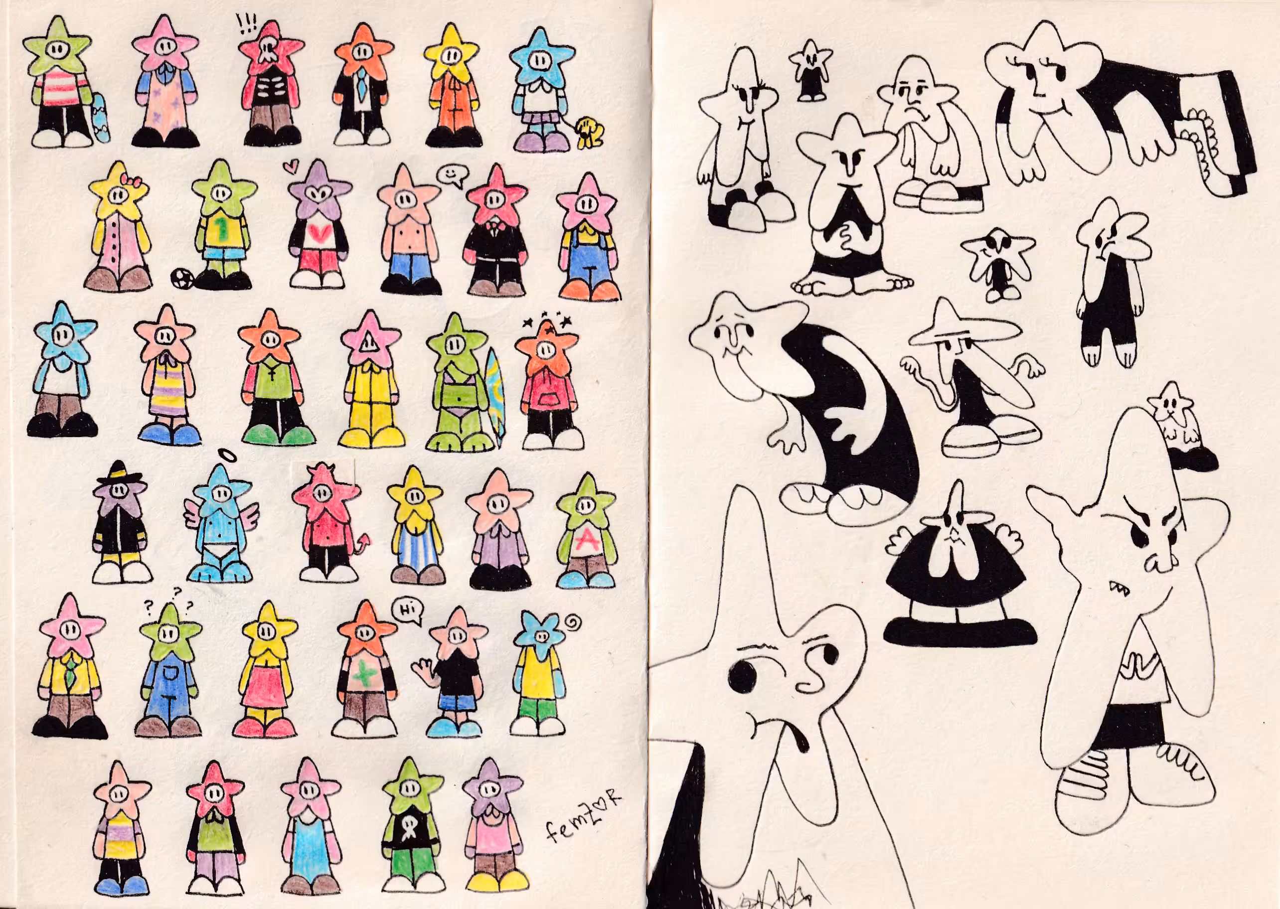 ⋆✶☆starzos from my sketchbook☆✶⋆