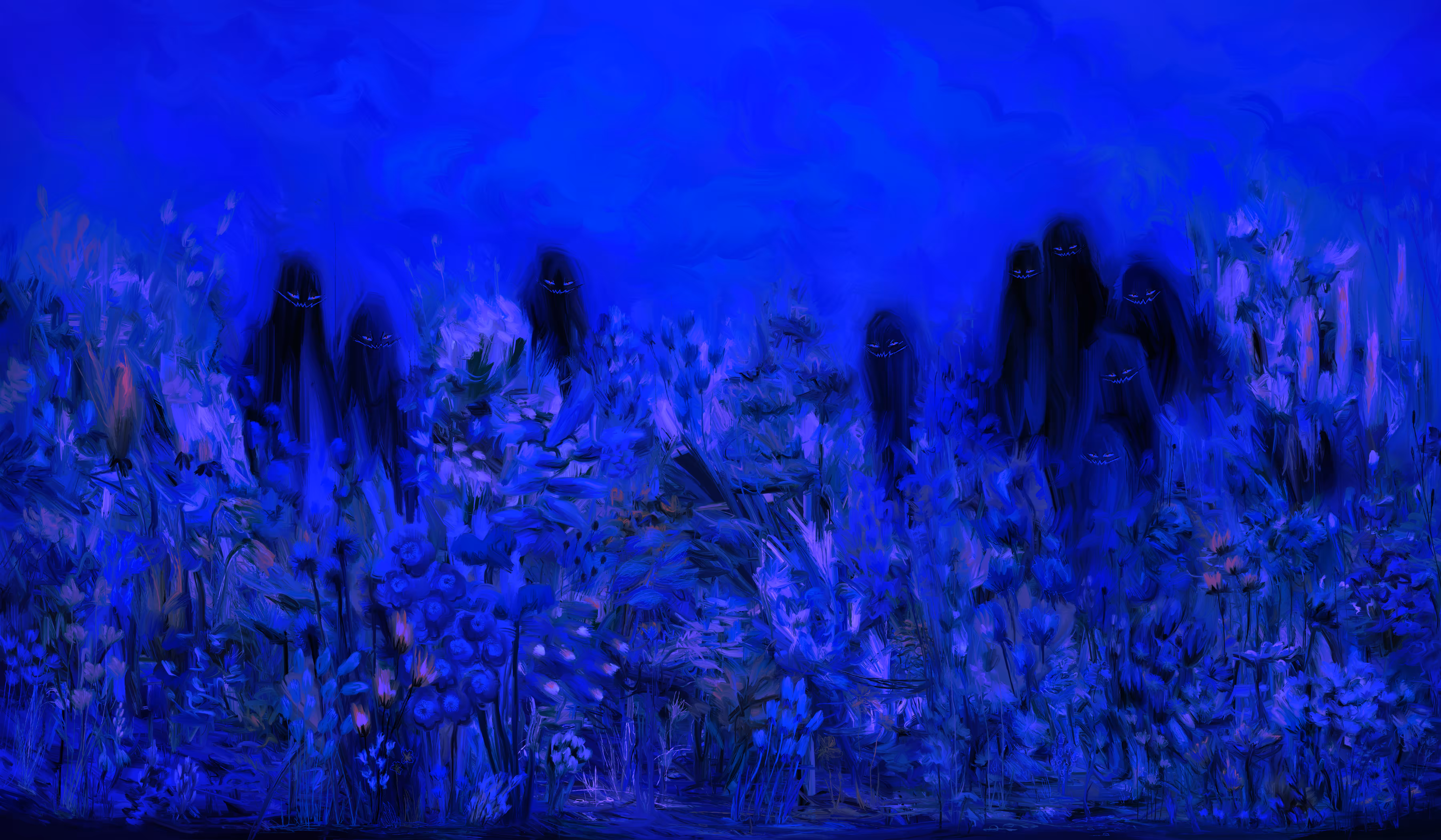 Shadows and flowers.