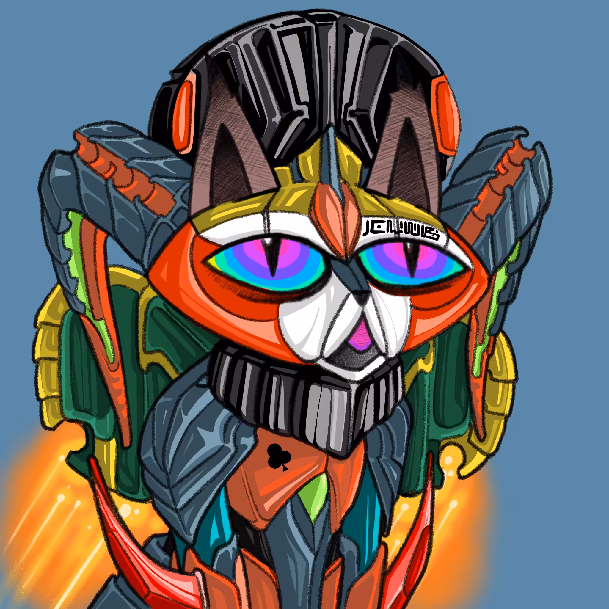 Dizzy Cat Ruler #271