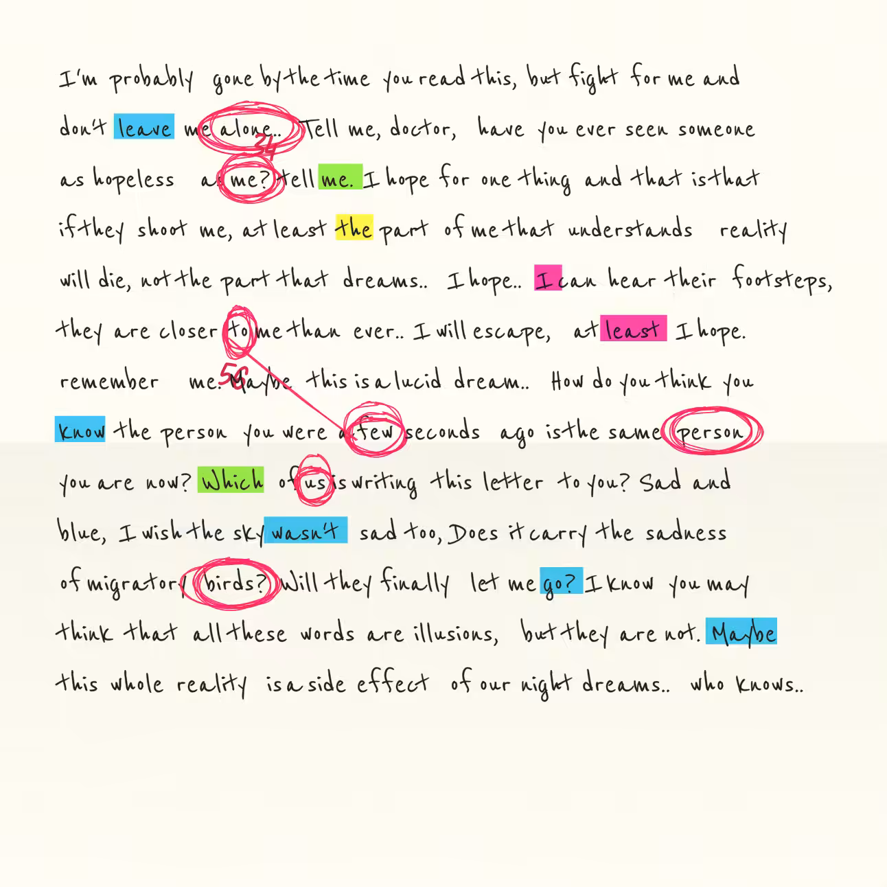 Conspiracy Theory Vol.2: a letter #3