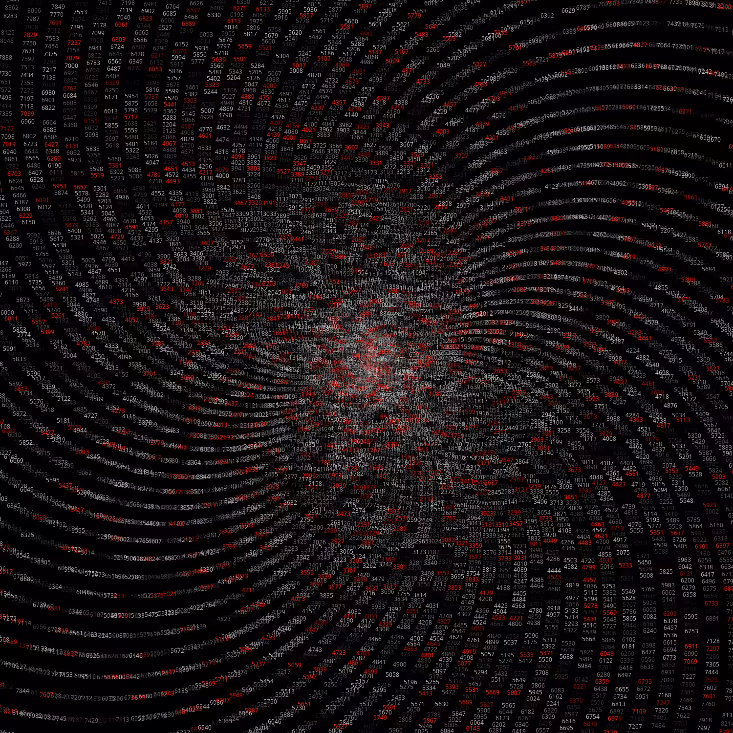 Polar Plot of Numbers #208