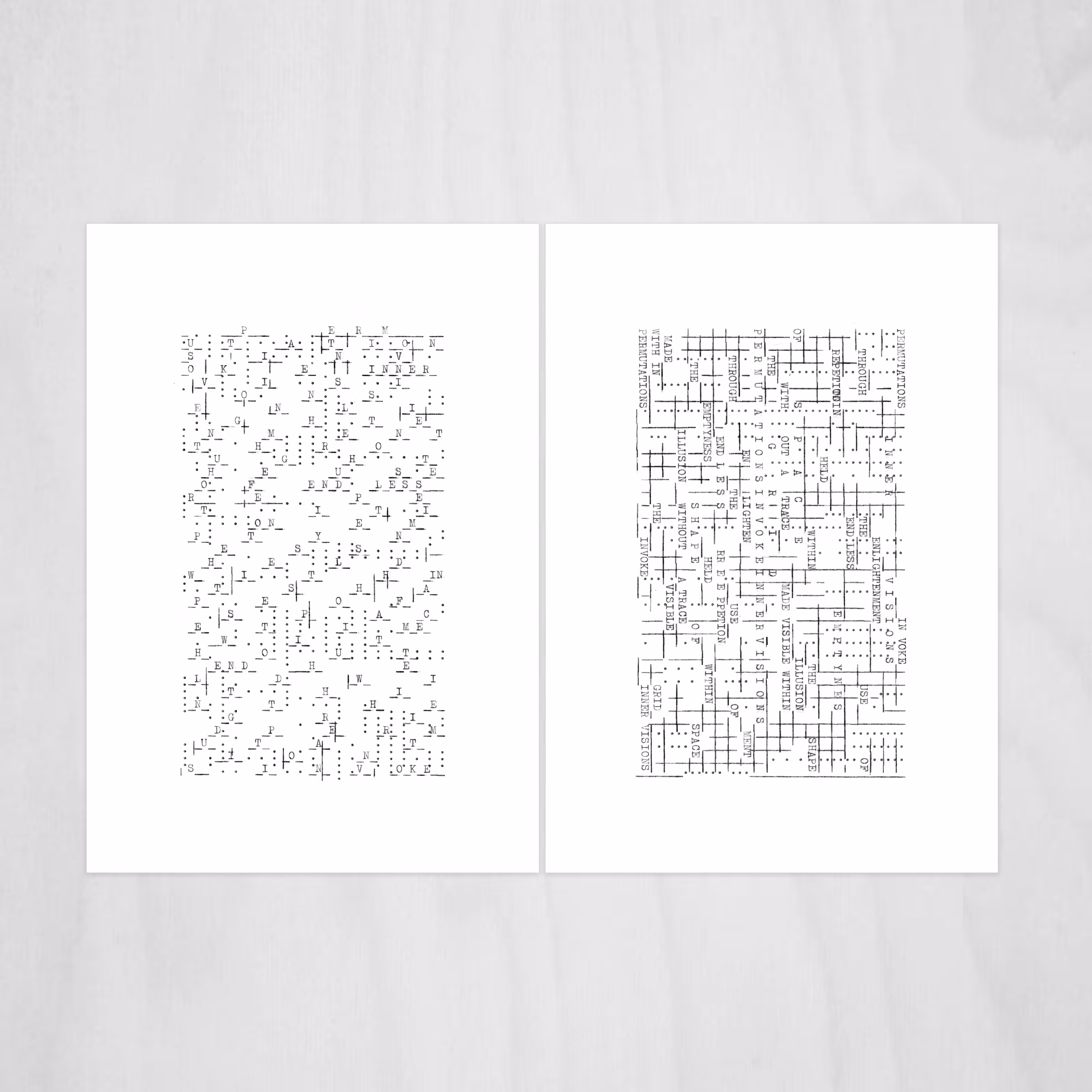 Plan for Day & Night (Diptych)