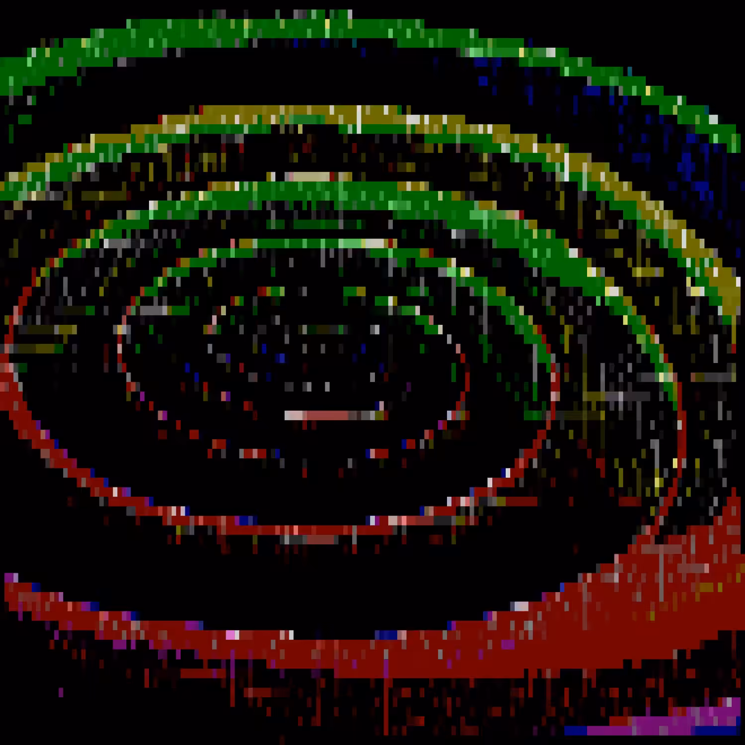Gleaming, spiraling, deepened, moving waters