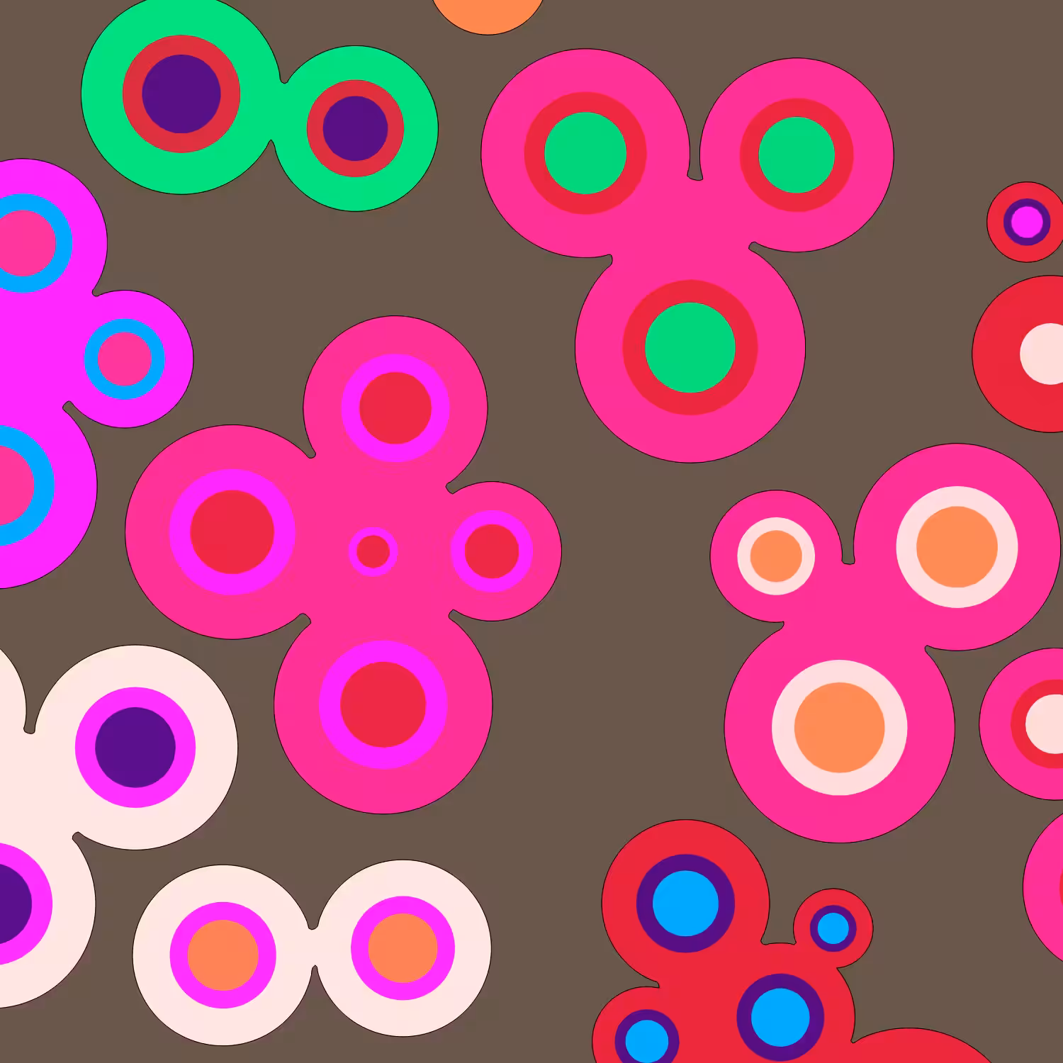 Geometric colorful shapes (Free edition) #85