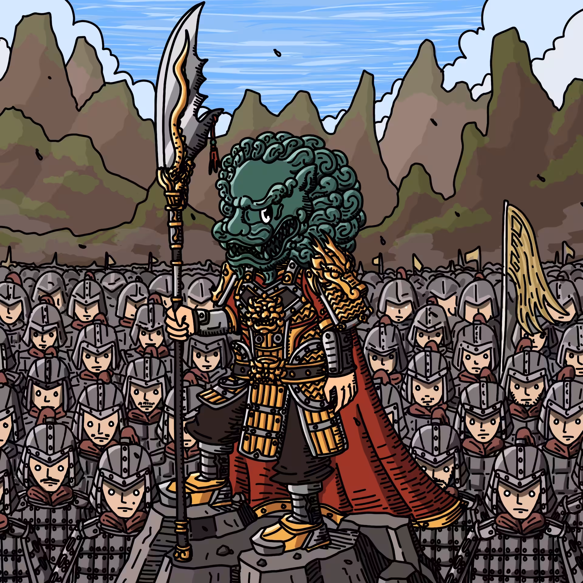 One eyed guys: General of ancient China
