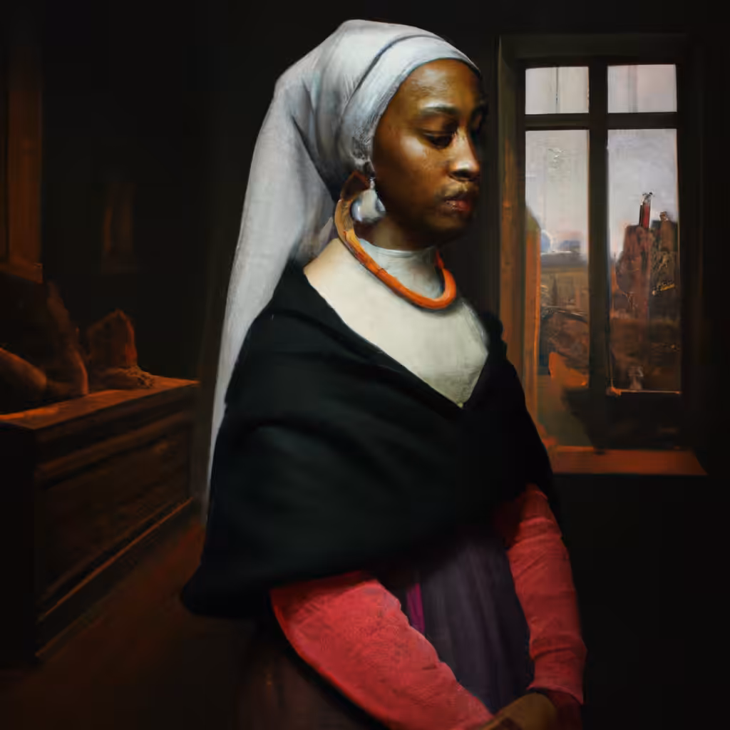'Girls in Galleries with Pearl Earrings': Photograph #7