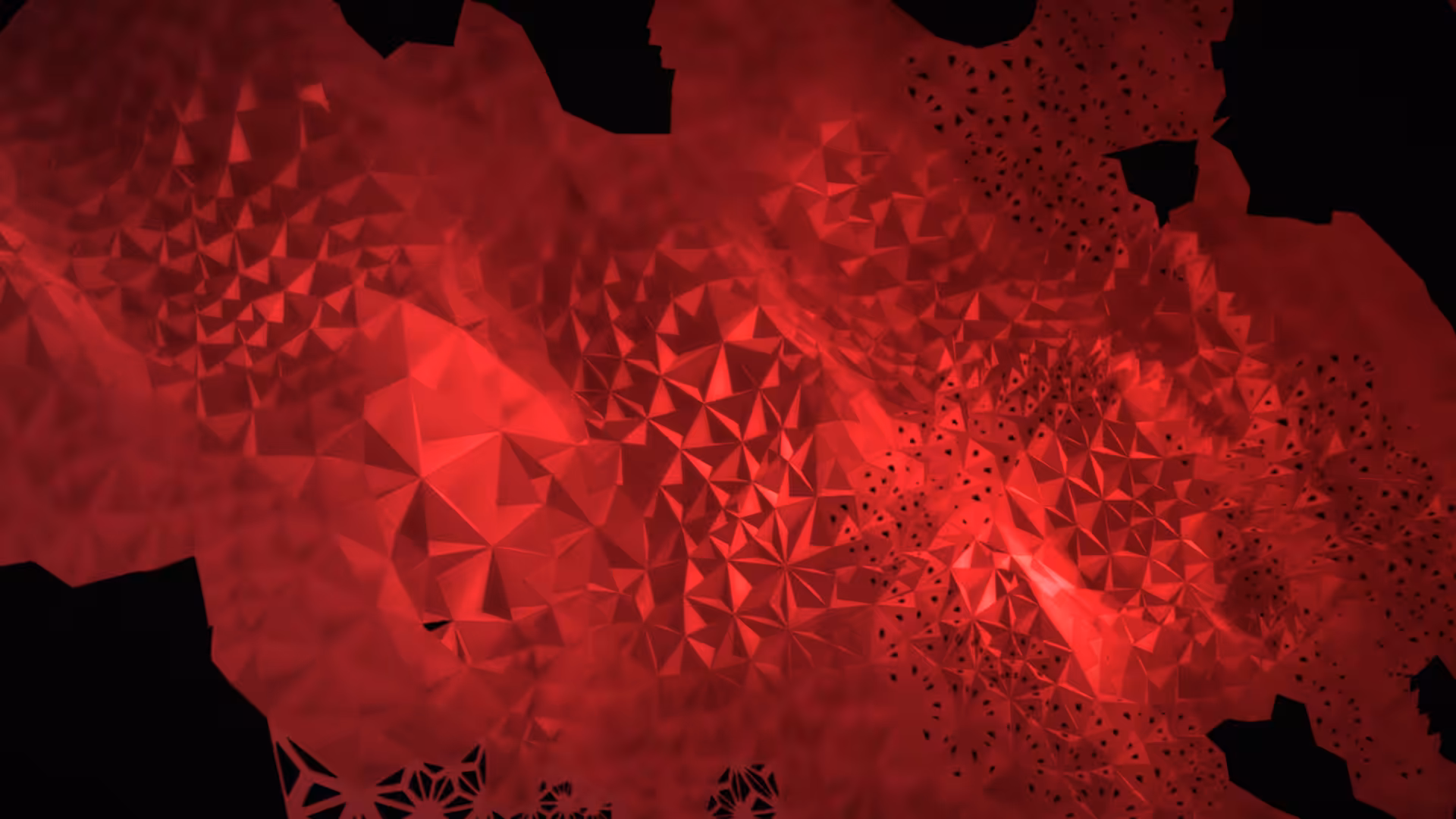 Generative Red Landscape 1/5