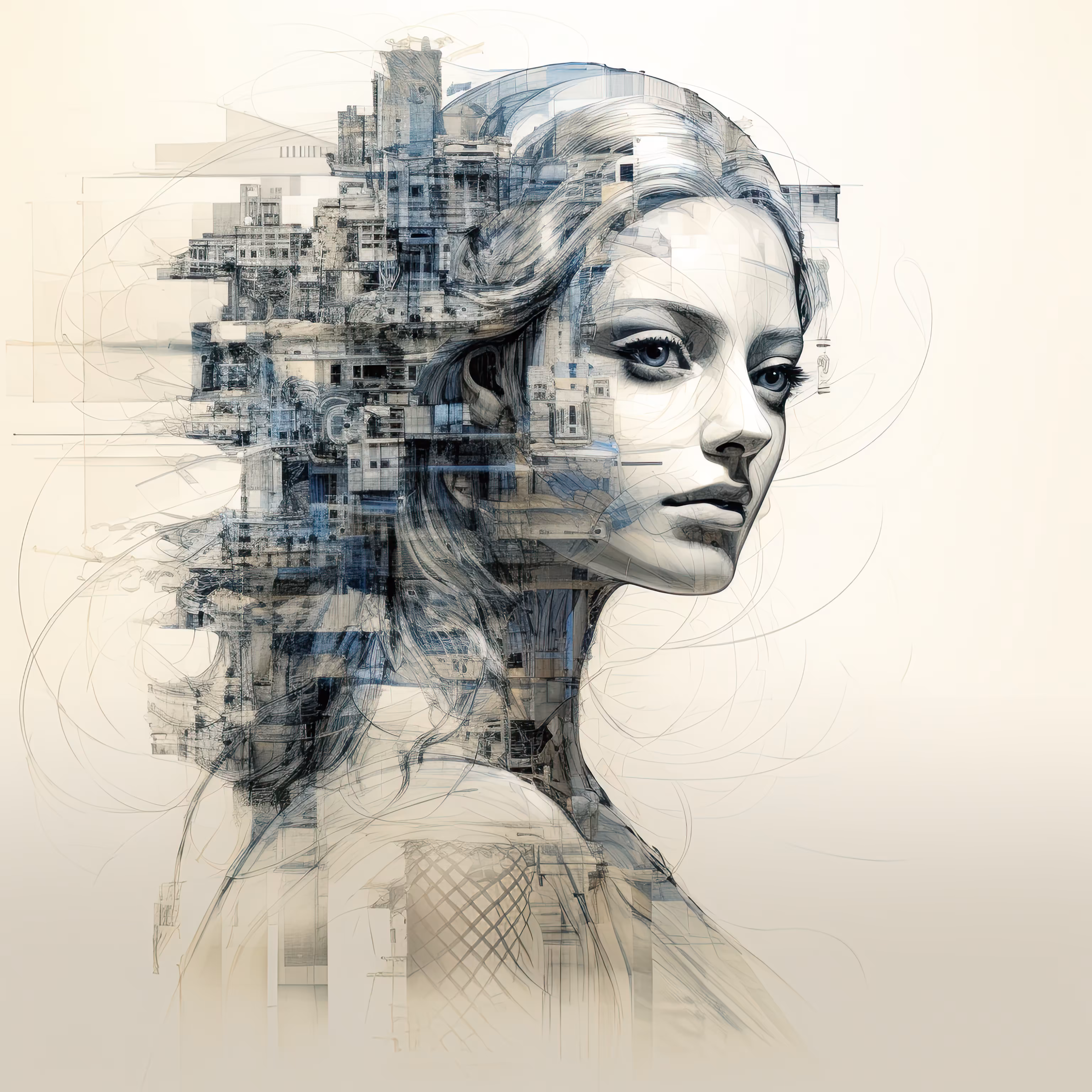 Leonardo's Art Thinking Girl