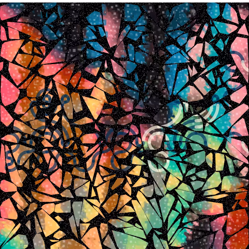 Tessellis - Gaudi style generative mosaic #7
