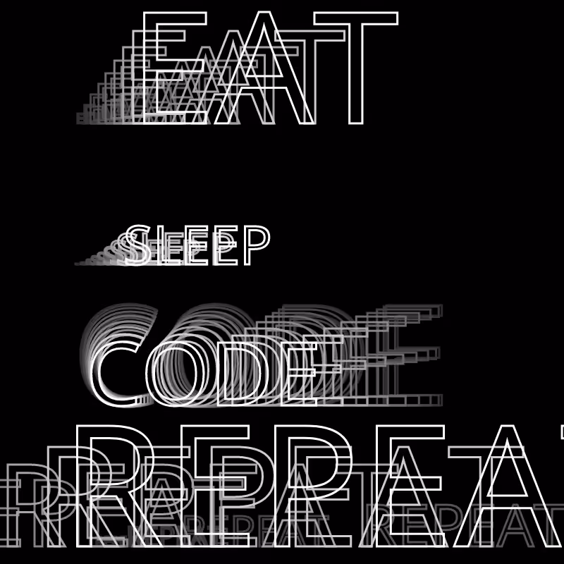 Eat Sleep Code Repeat #25