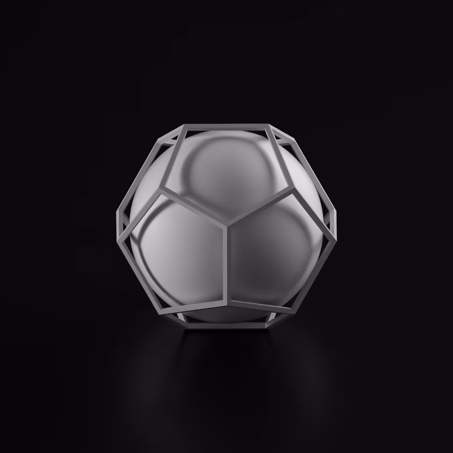 Sphere in an Open Dodecahedron
