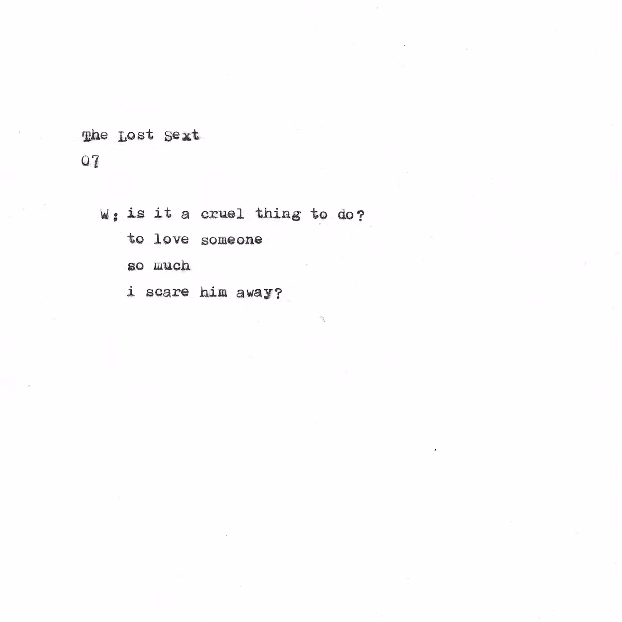 The Lost Sext | 07