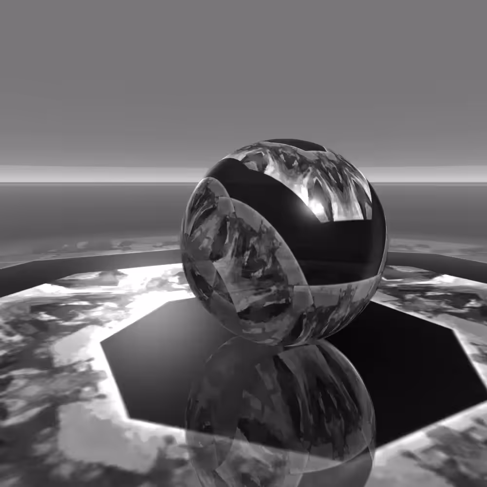 Reflective Kaleidoscopic 3D Sphere