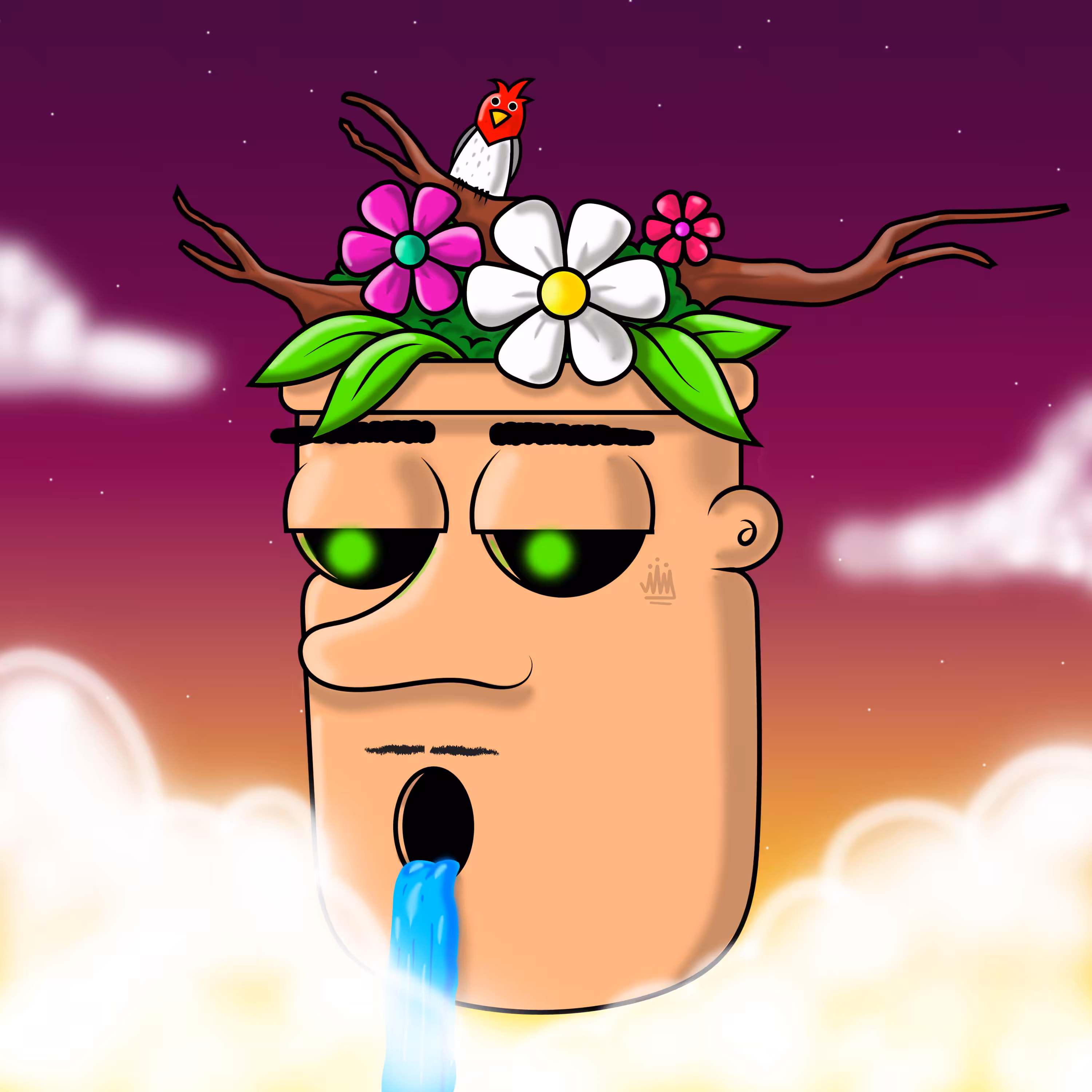 Fun Sketches: Cloud Head